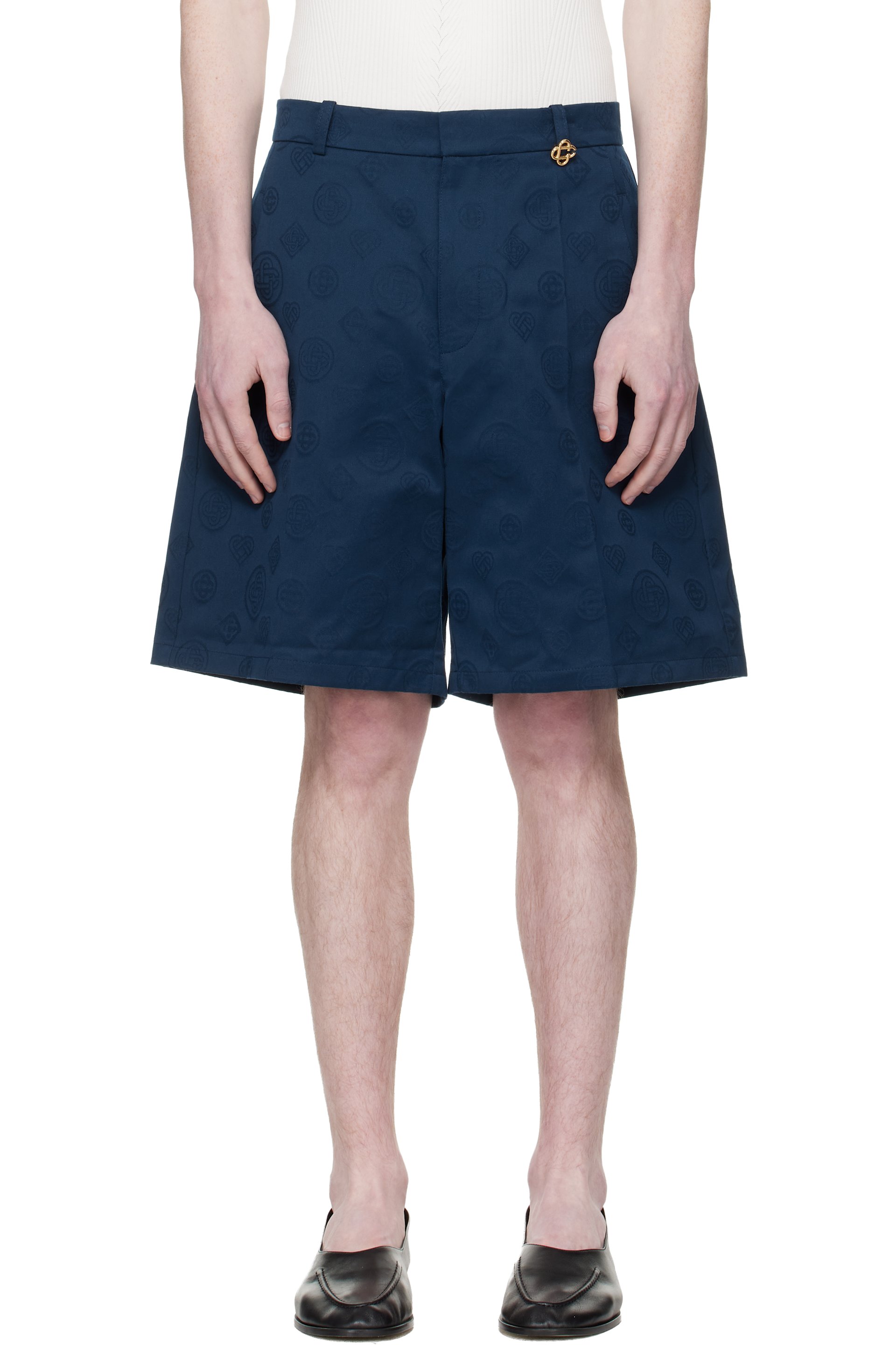 Casablanca - Navy Monogram Shorts
