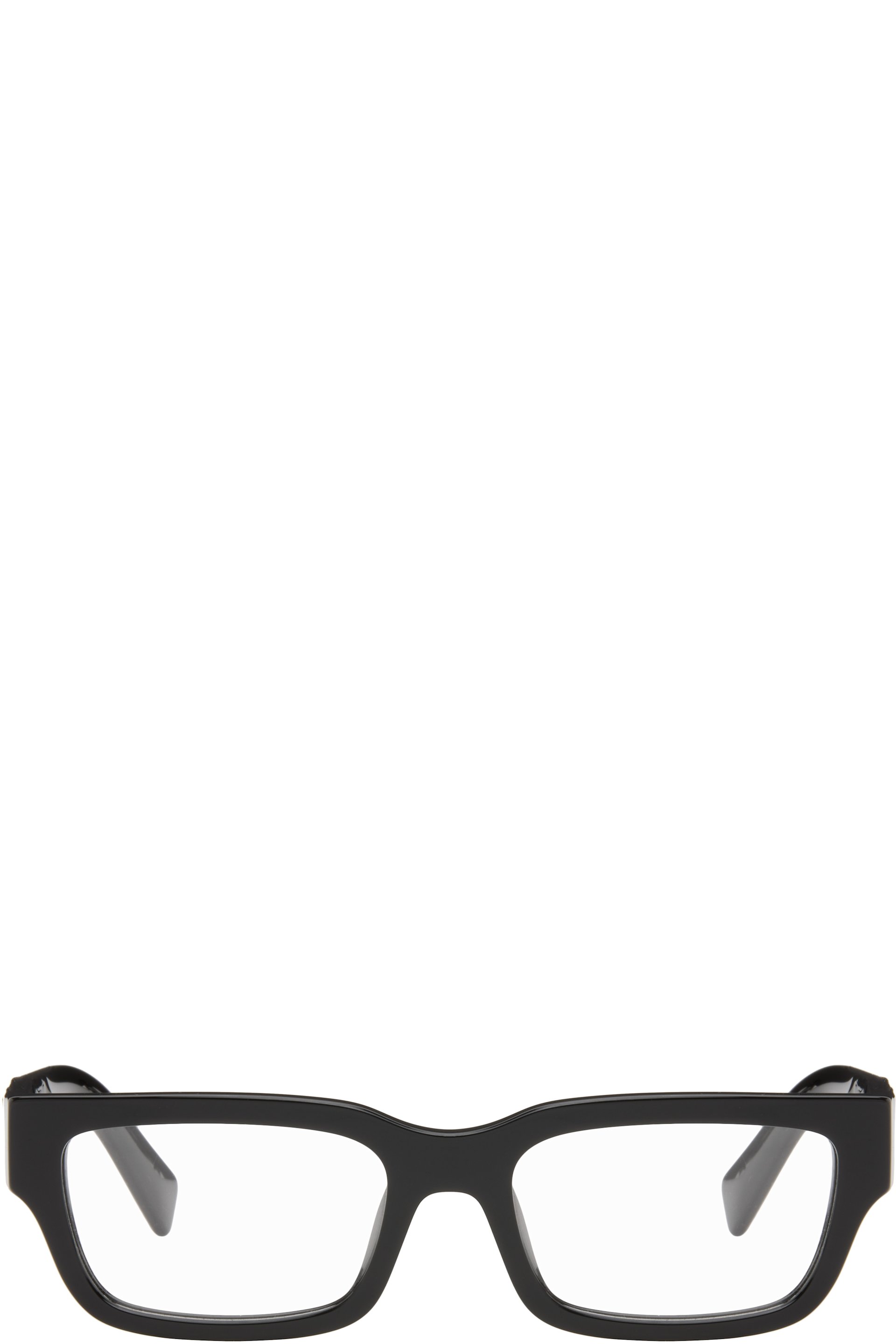 Prada Eyewear - Black Rectangular Glasses