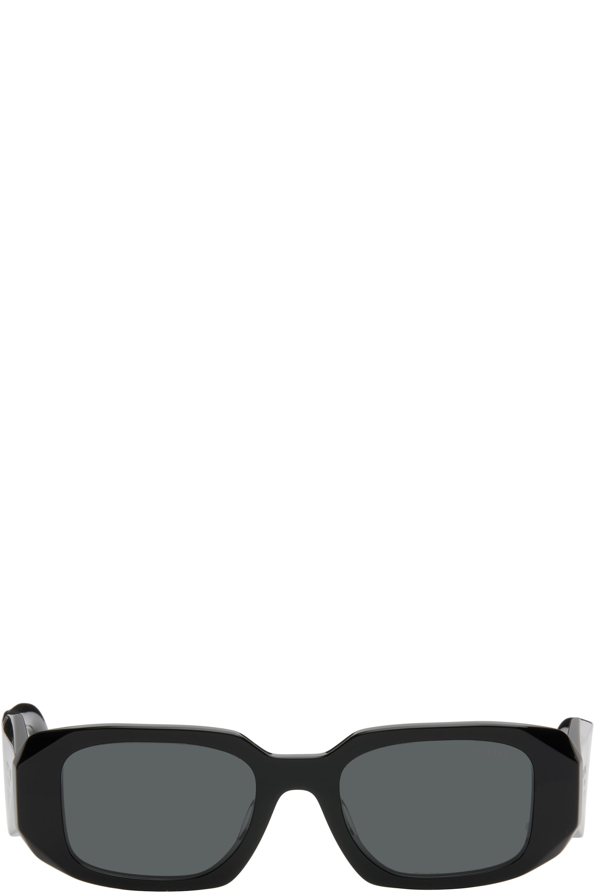 Black 'Prada Symbole' Sunglasses by Prada Eyewear on Sale