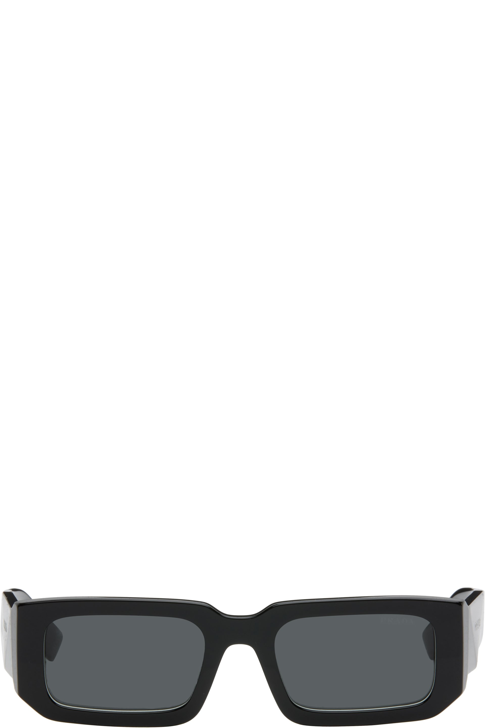 Prada Eyewear - Black Square Acetate Chunky Sunglasses