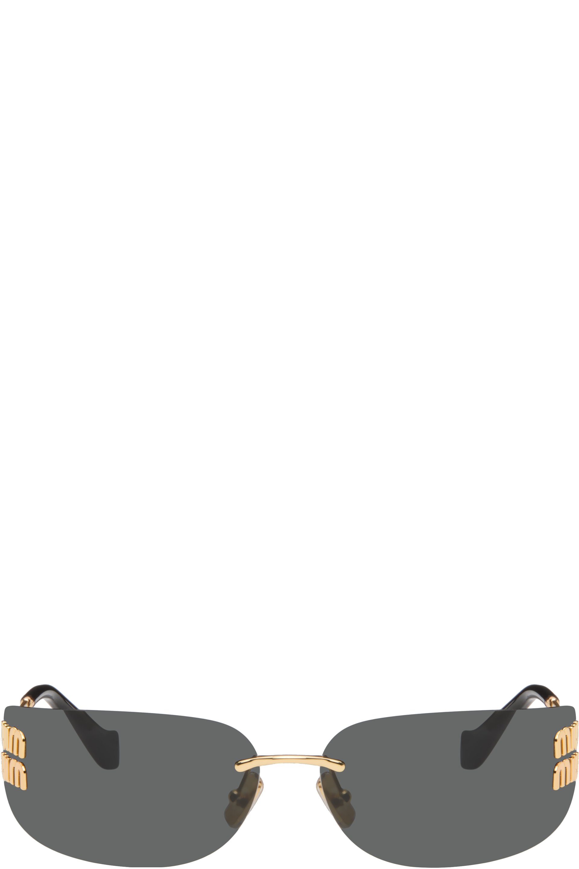 Miu Miu Eyewear - Lunettes de soleil Aube dorées