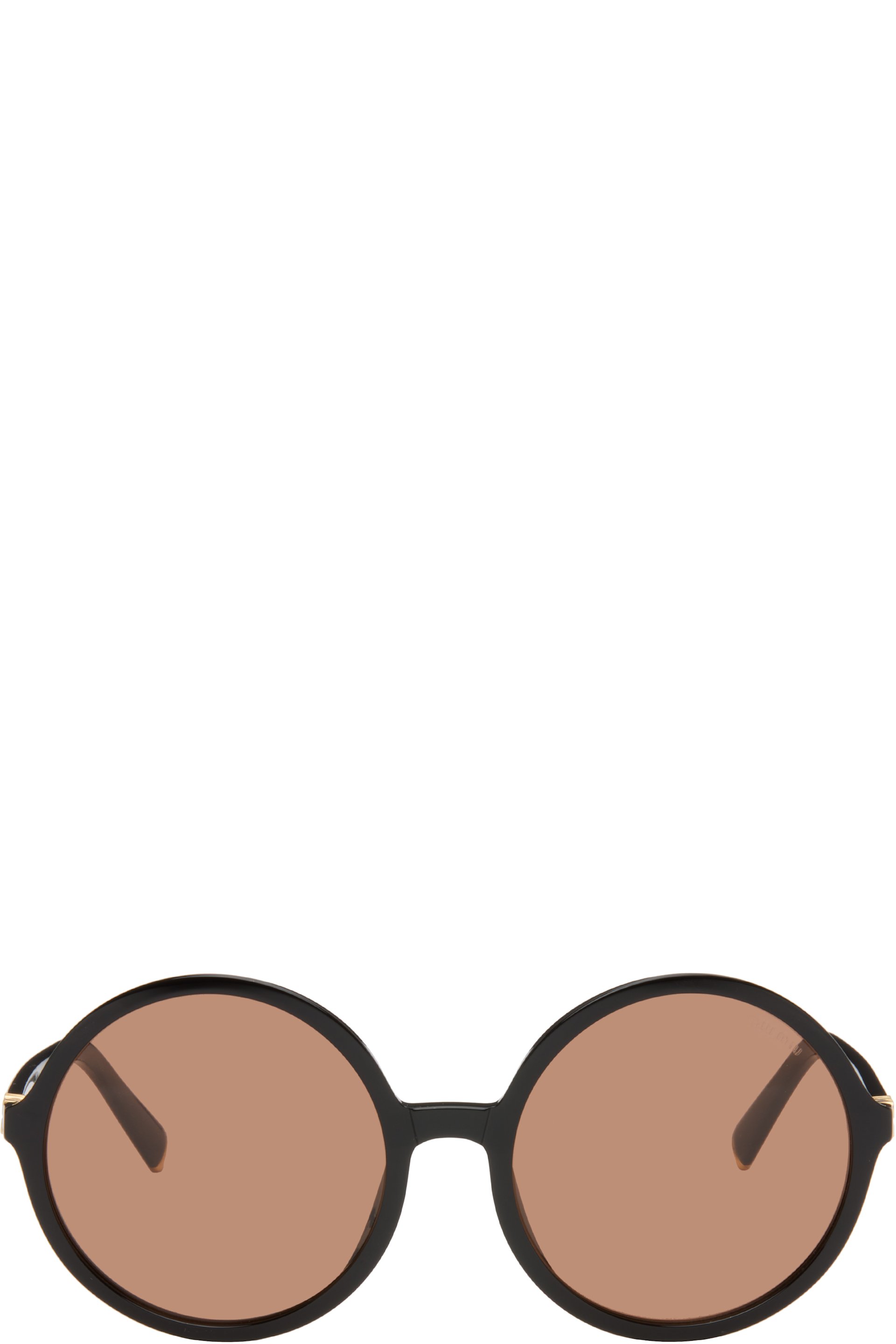 Miu Miu Eyewear - Lunettes de soleil noires à logos - Regard