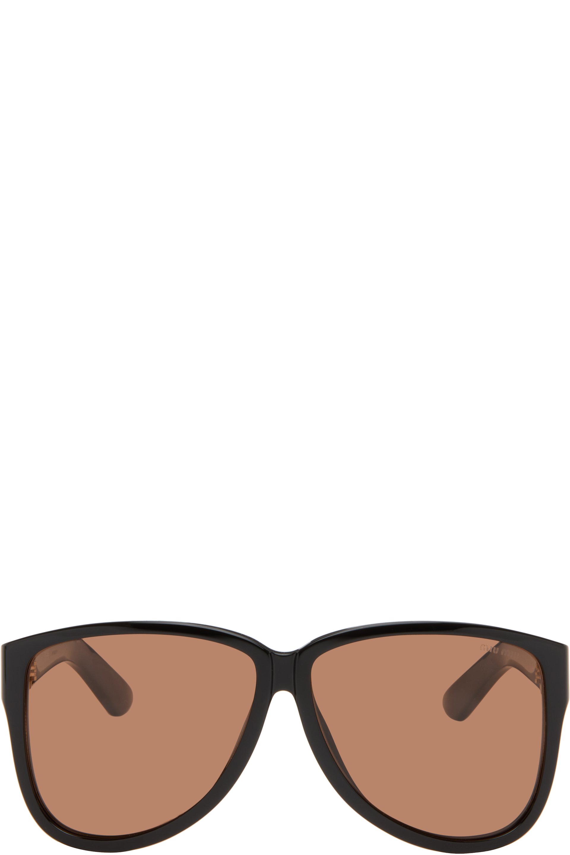 Miu Miu Eyewear - Lunettes de soleil aviateur noires