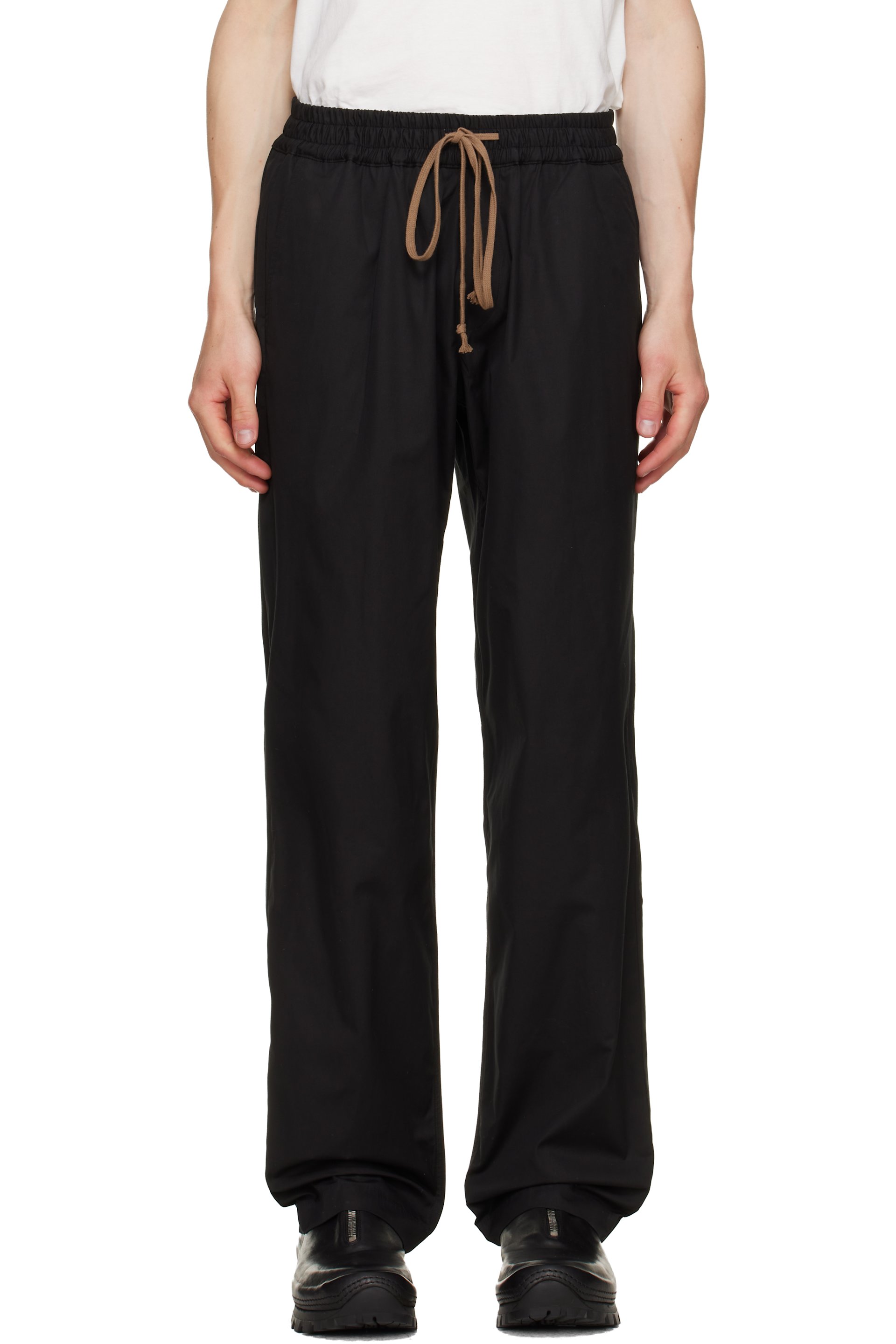 JKEEFER - Black Alec Drawcord Trousers