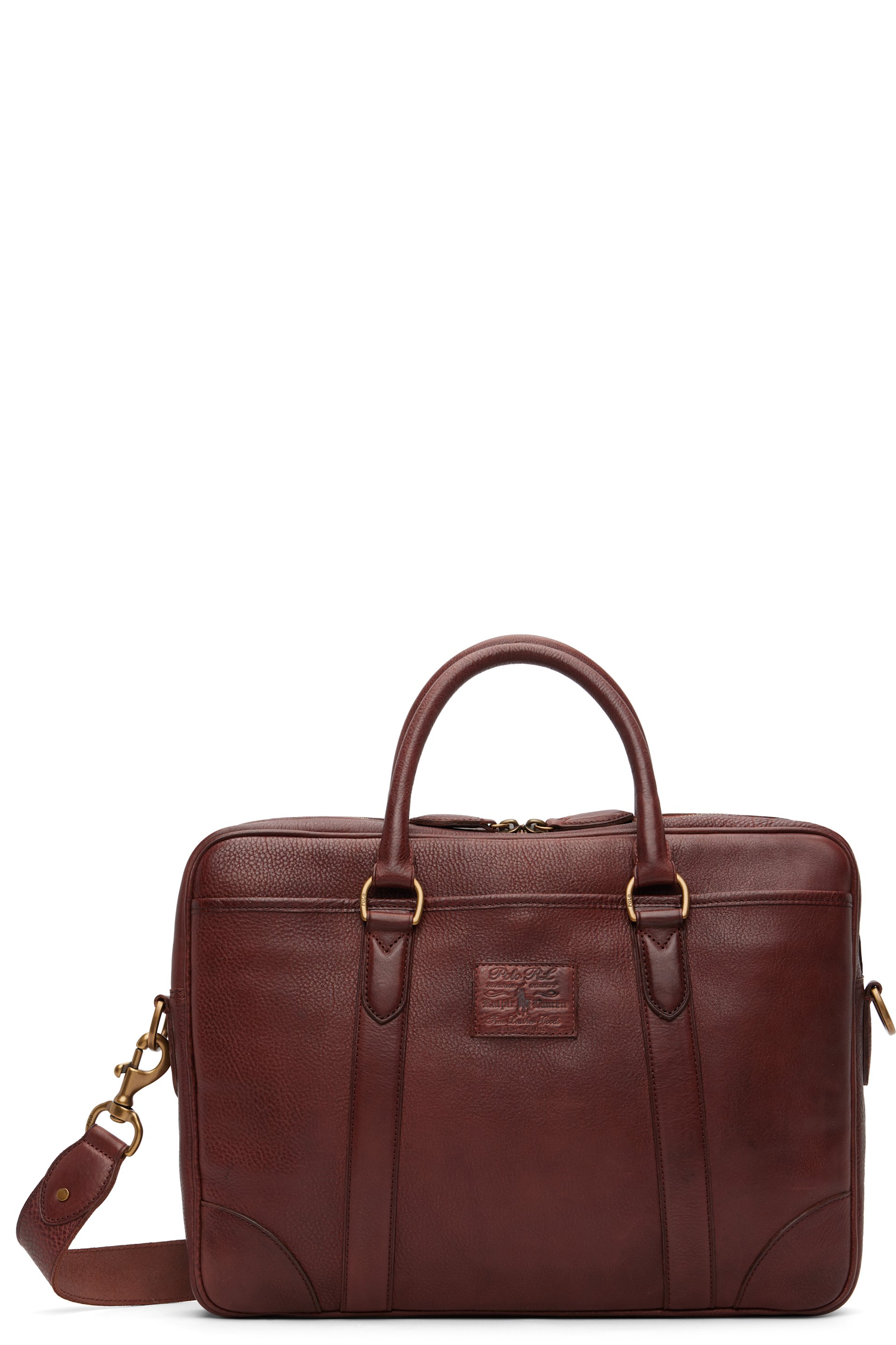 Polo Ralph Lauren - Brown Heritage Leather Messenger Bag