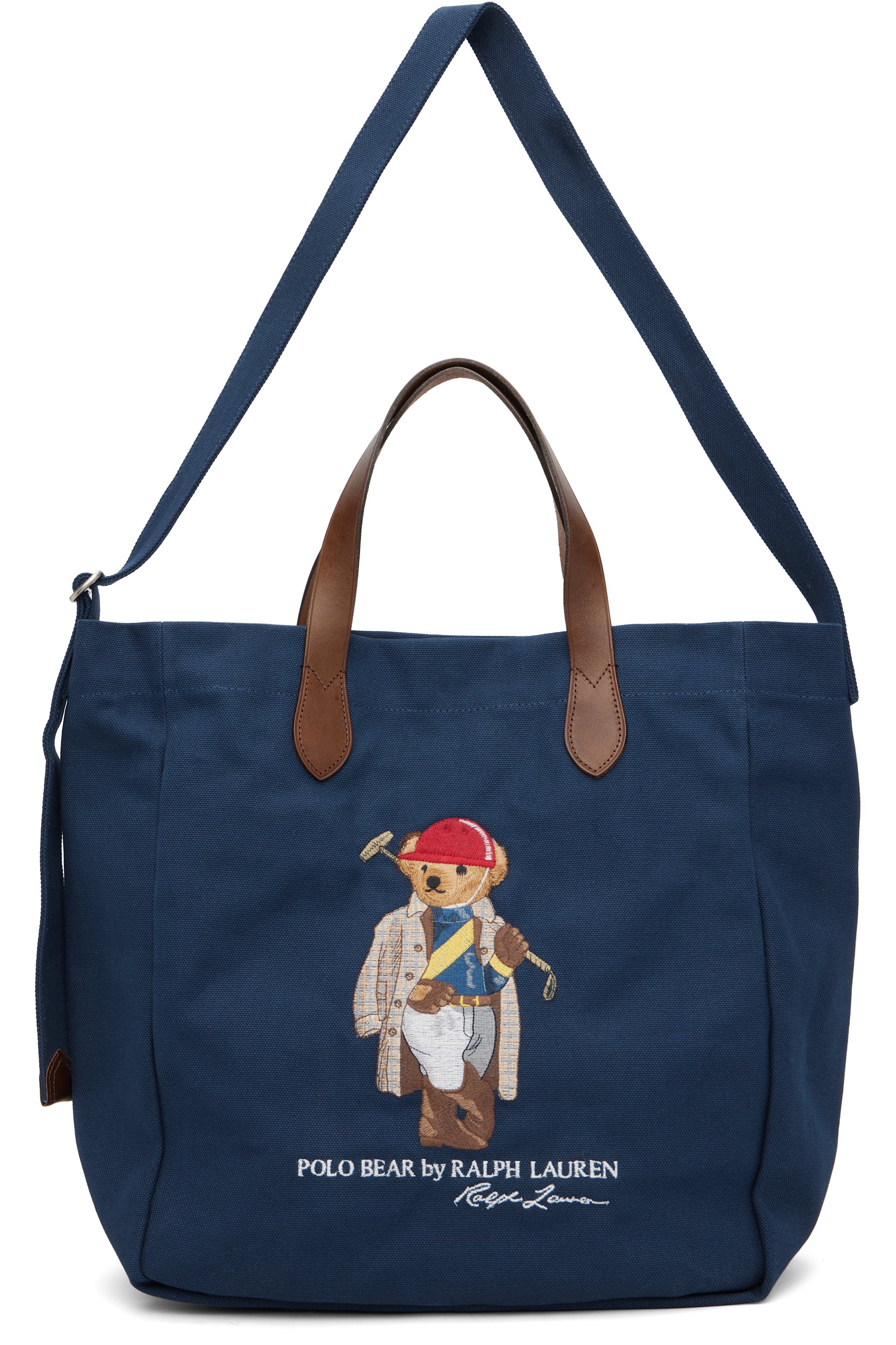 Polo Ralph Lauren - Navy Polo Bear Canvas Shopper Tote