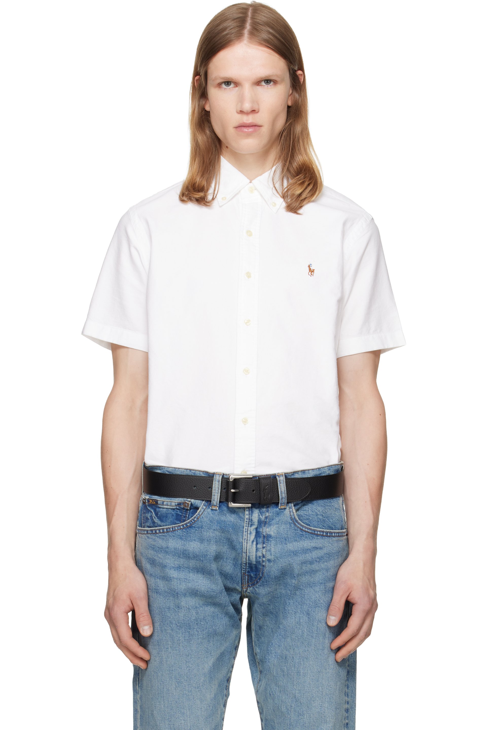 Polo Ralph Lauren - Chemise blanche en toile oxford à coupe classique