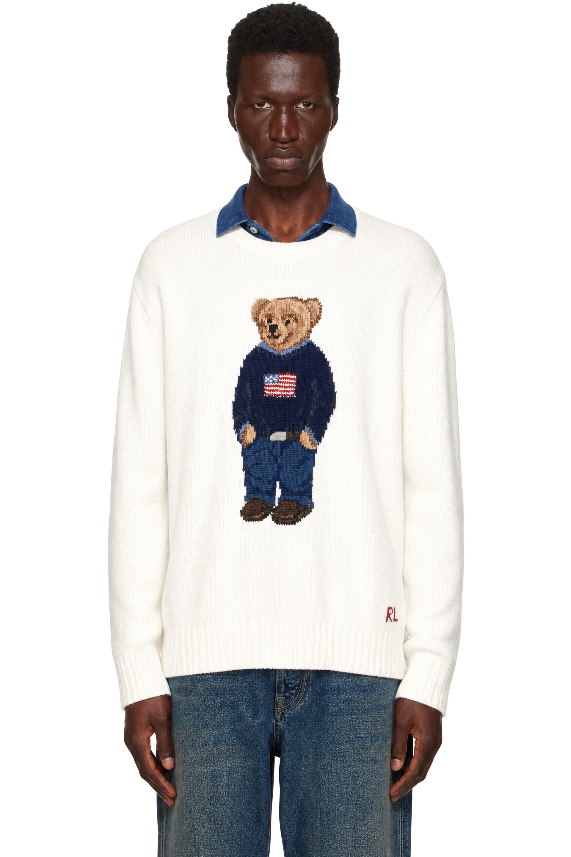 Polo Ralph Lauren - Off-White Polo Bear Sweater