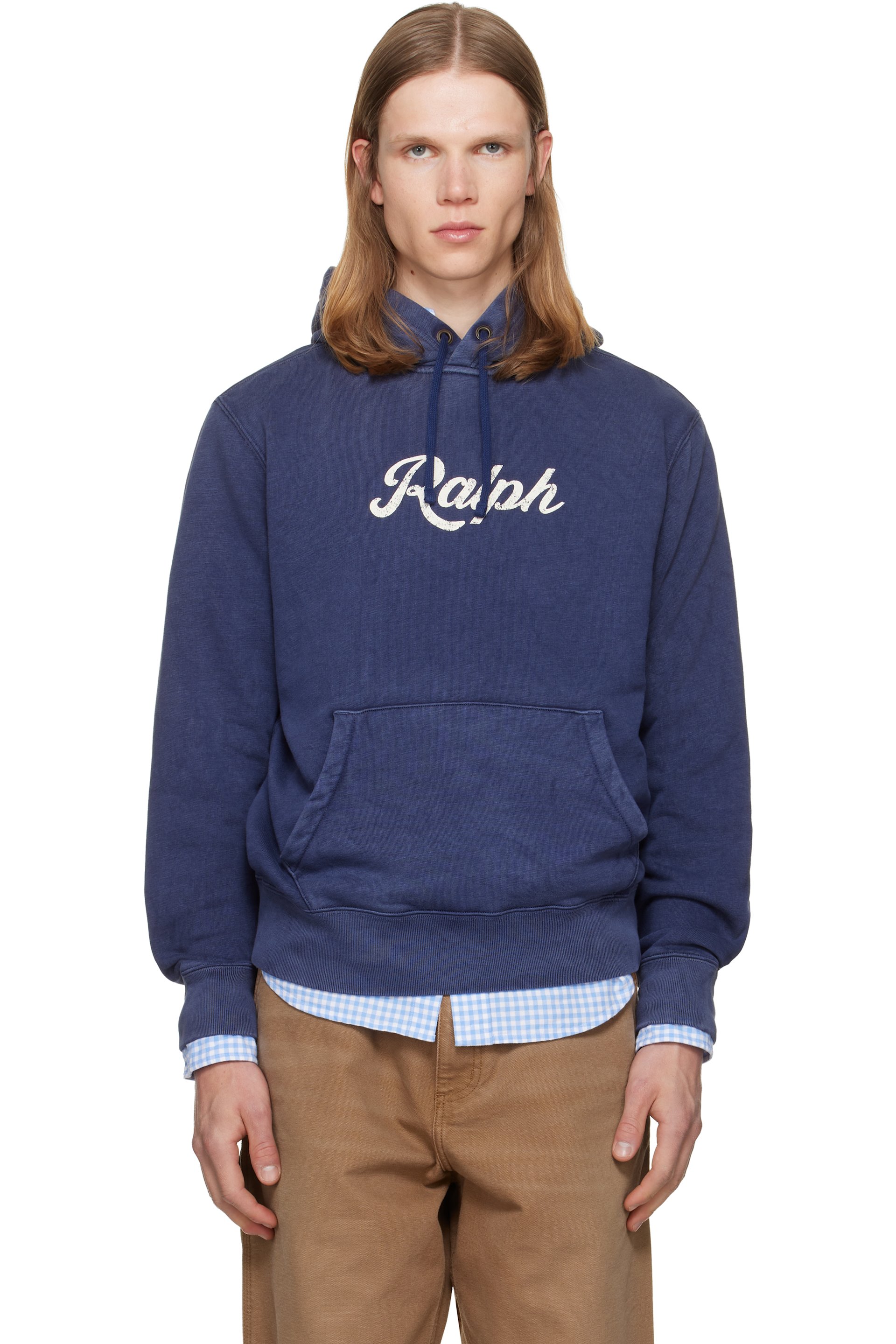 Polo Ralph Lauren - Pull à capuche bleu marine à logo