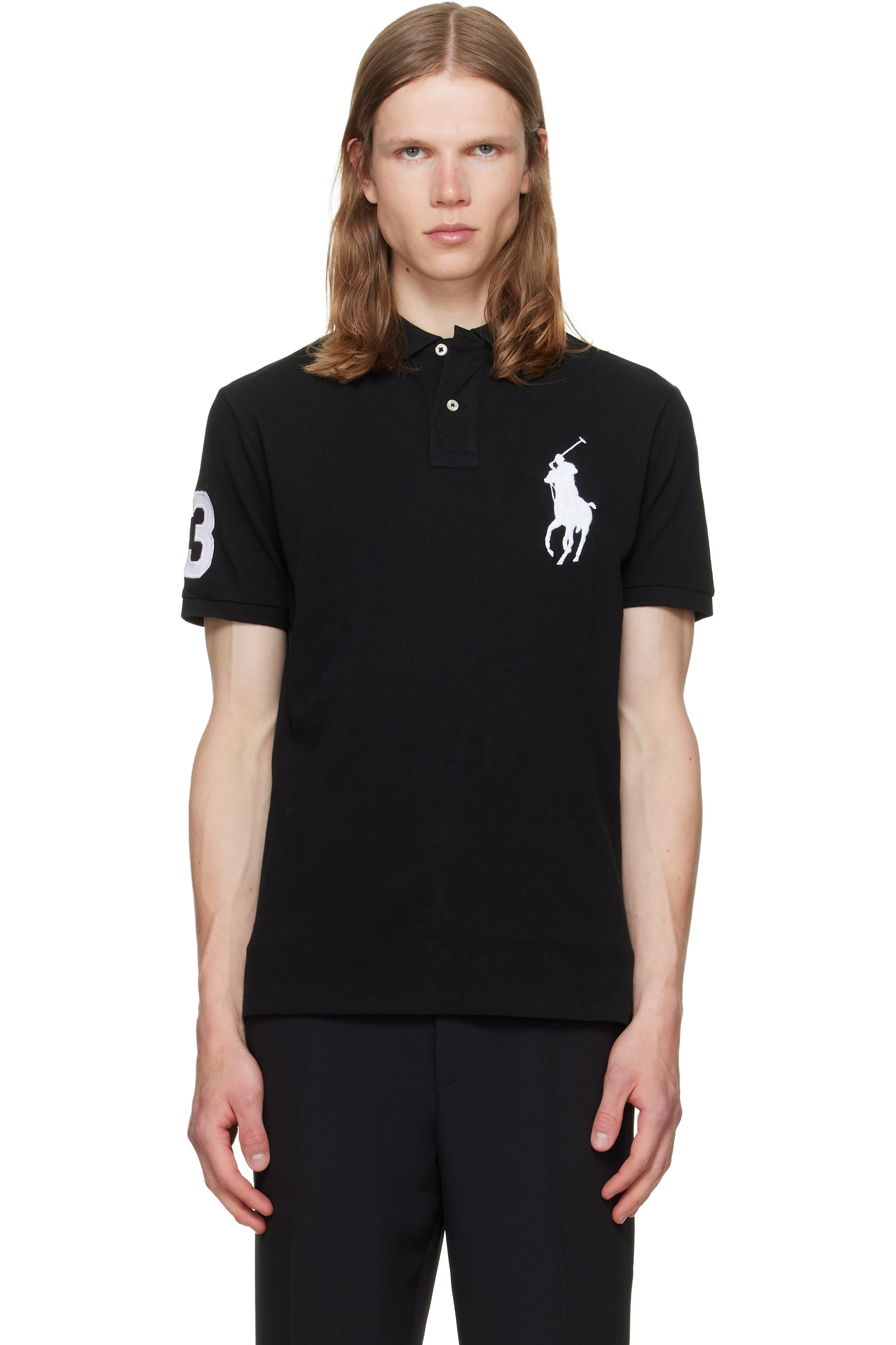 Polo Ralph Lauren - Black Big Pony Mesh Polo