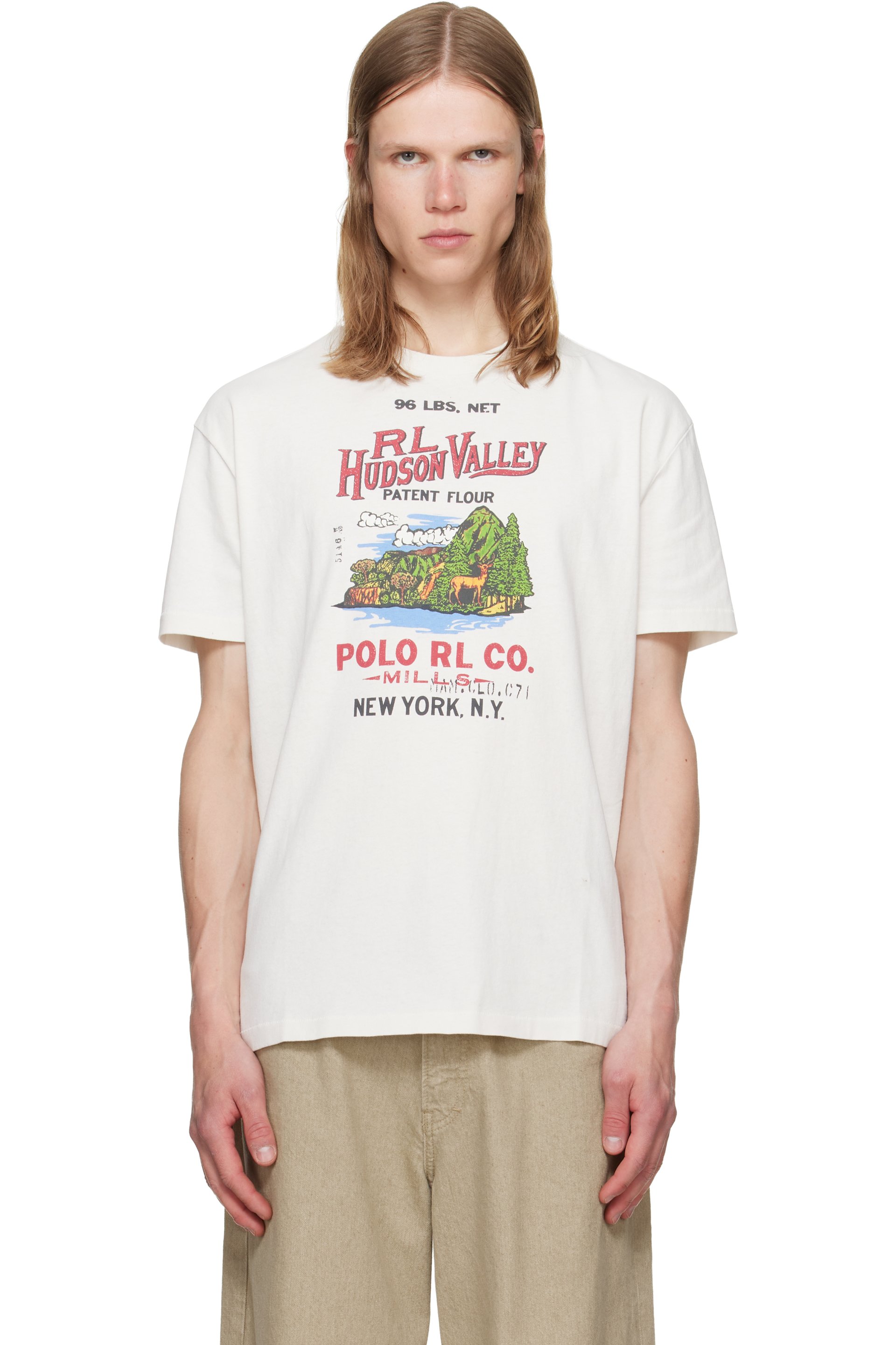 Polo Ralph Lauren - Off-White Classic Fit Jersey Graphic T-shirt