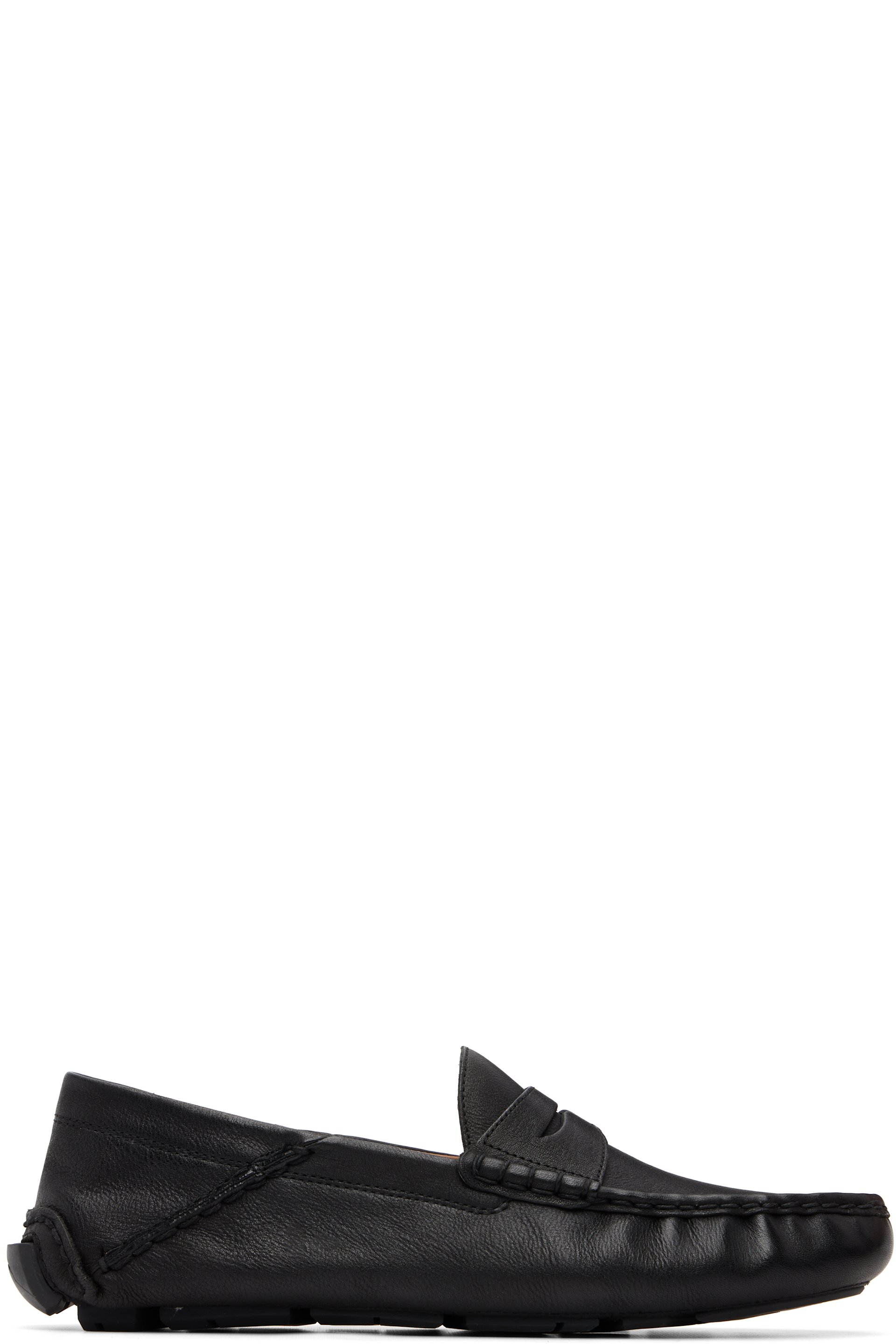 Polo Ralph Lauren - Black Anders Leather Driver Loafers