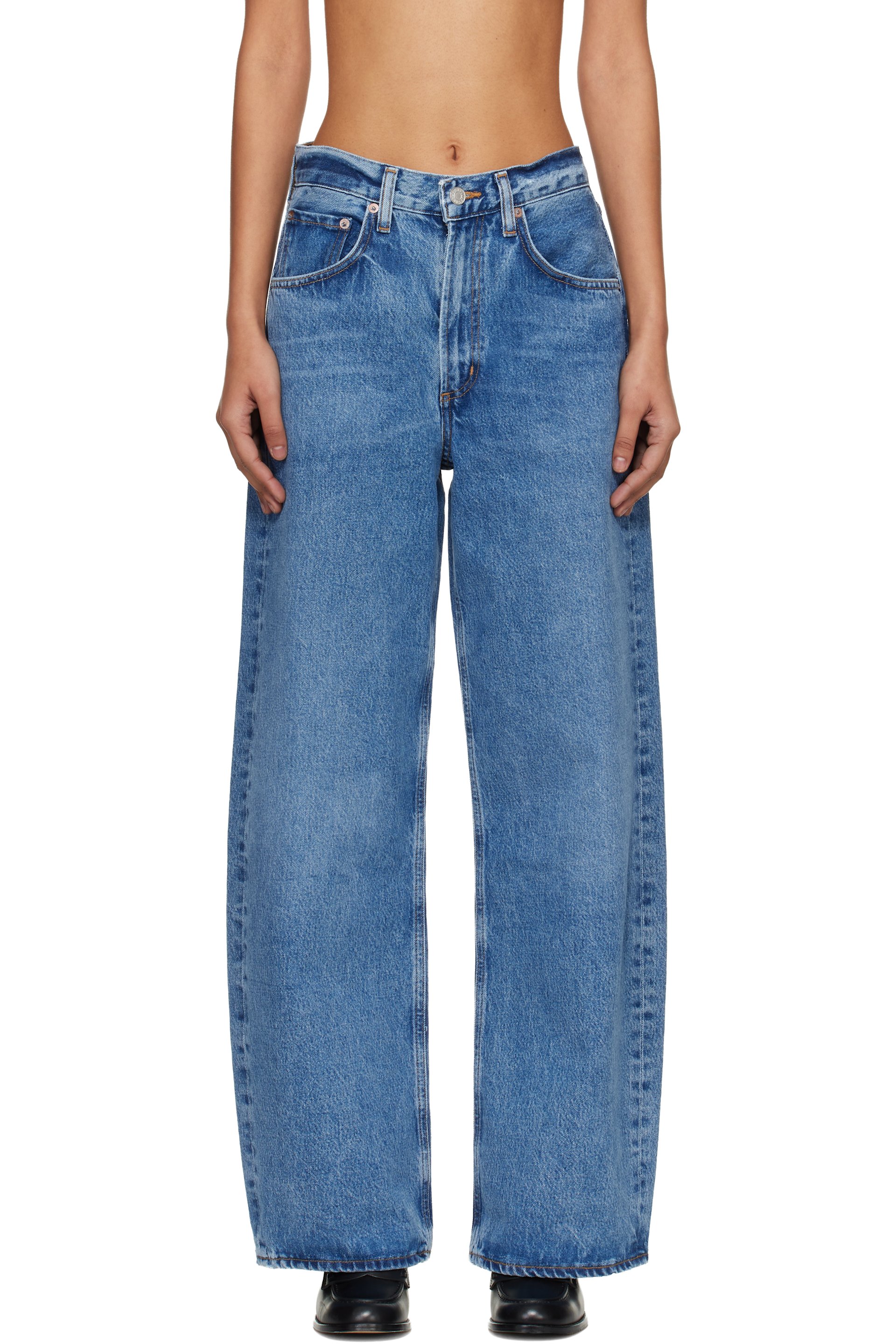 AGOLDE - Blue Low Curve Jeans