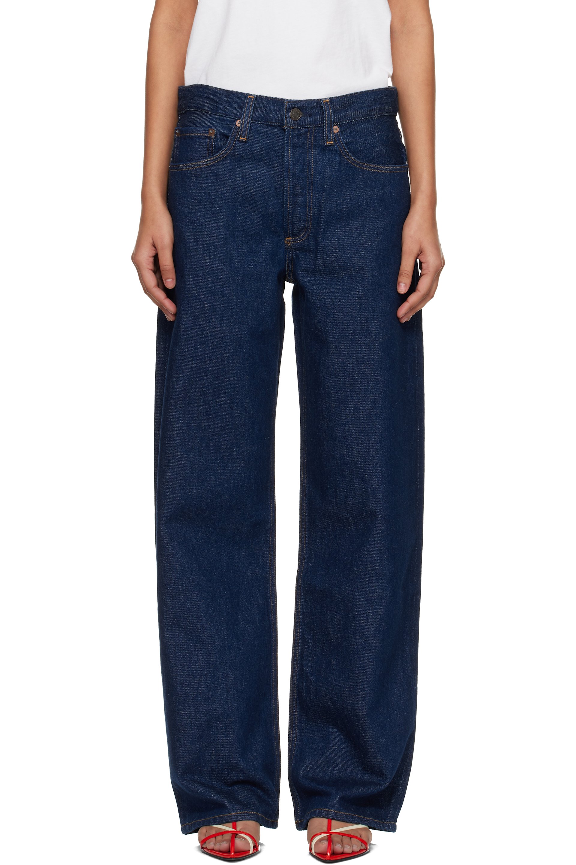 AGOLDE - Navy Arc Jeans