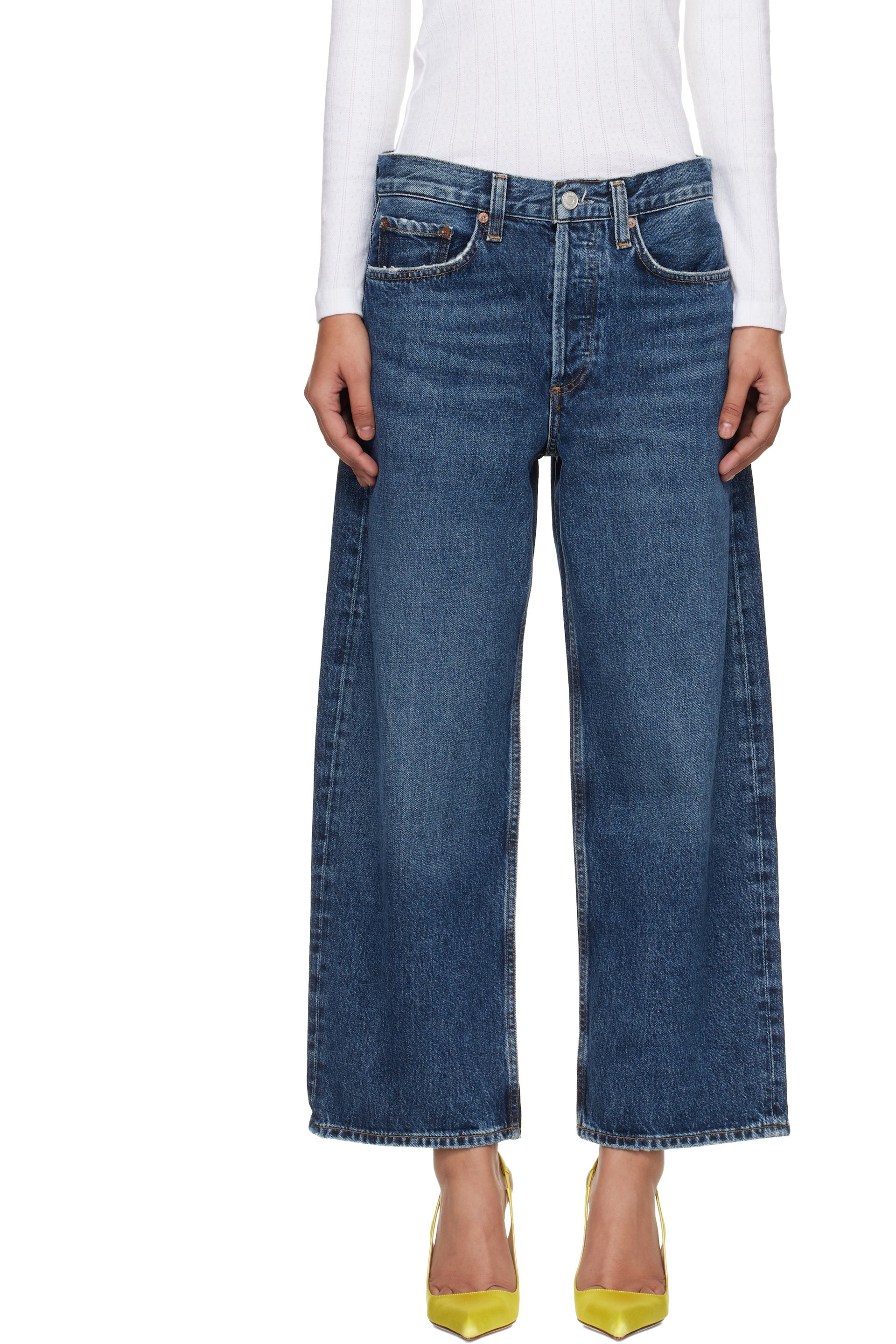 AGOLDE - Navy Arc Jeans