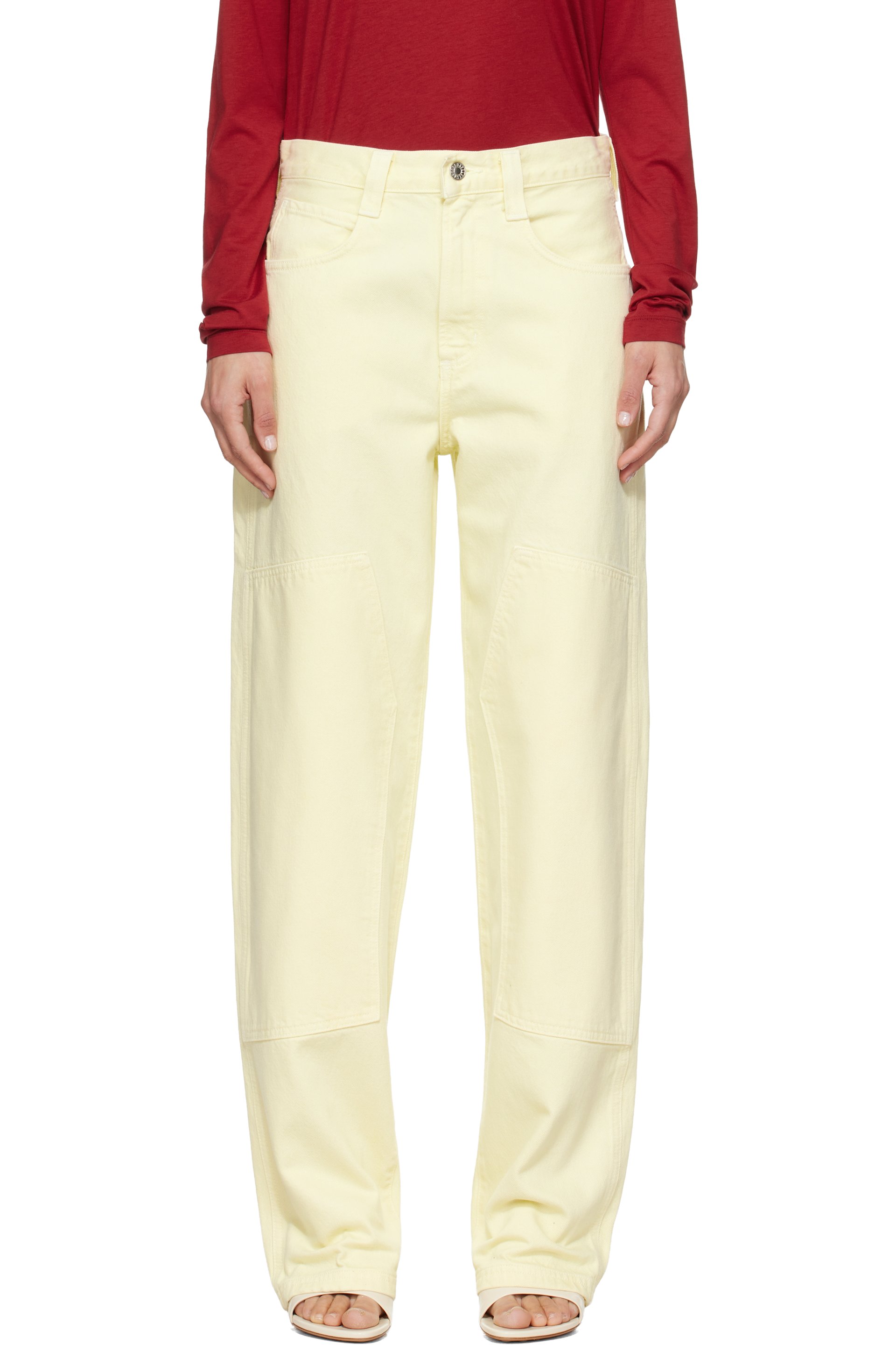 AGOLDE - Yellow Laria Pierced Jeans