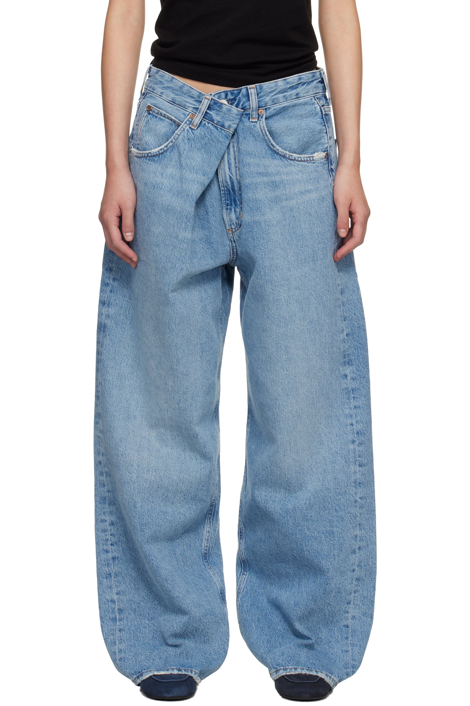 AGOLDE - Blue Vana Fold Jeans