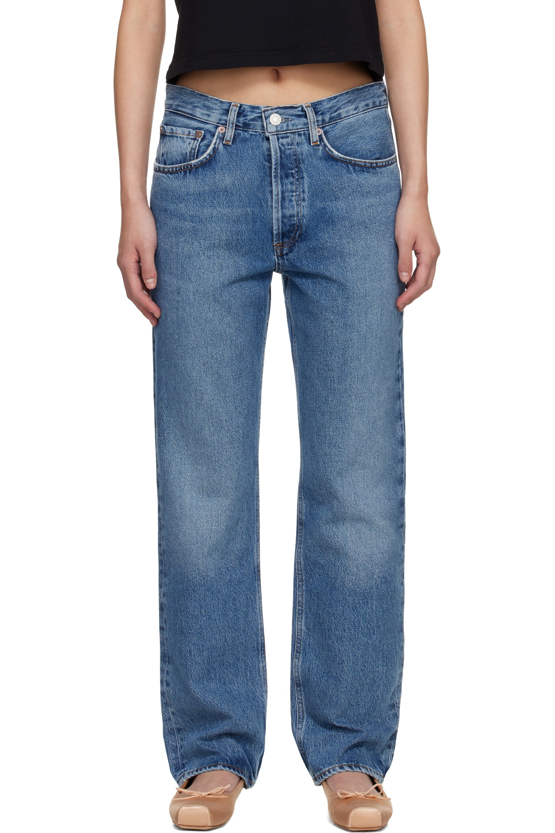 AGOLDE - Blue Lana Jeans