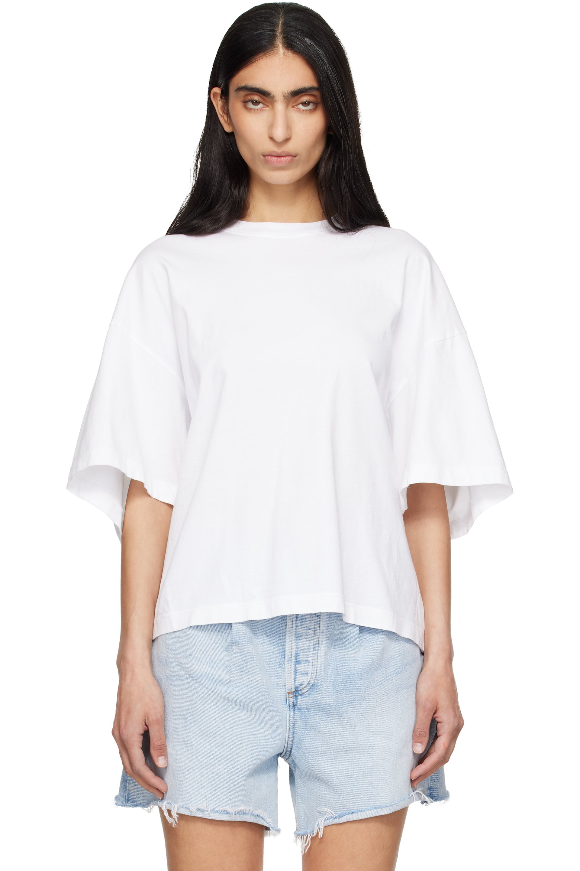 AGOLDE - T-shirt Ellery blanc