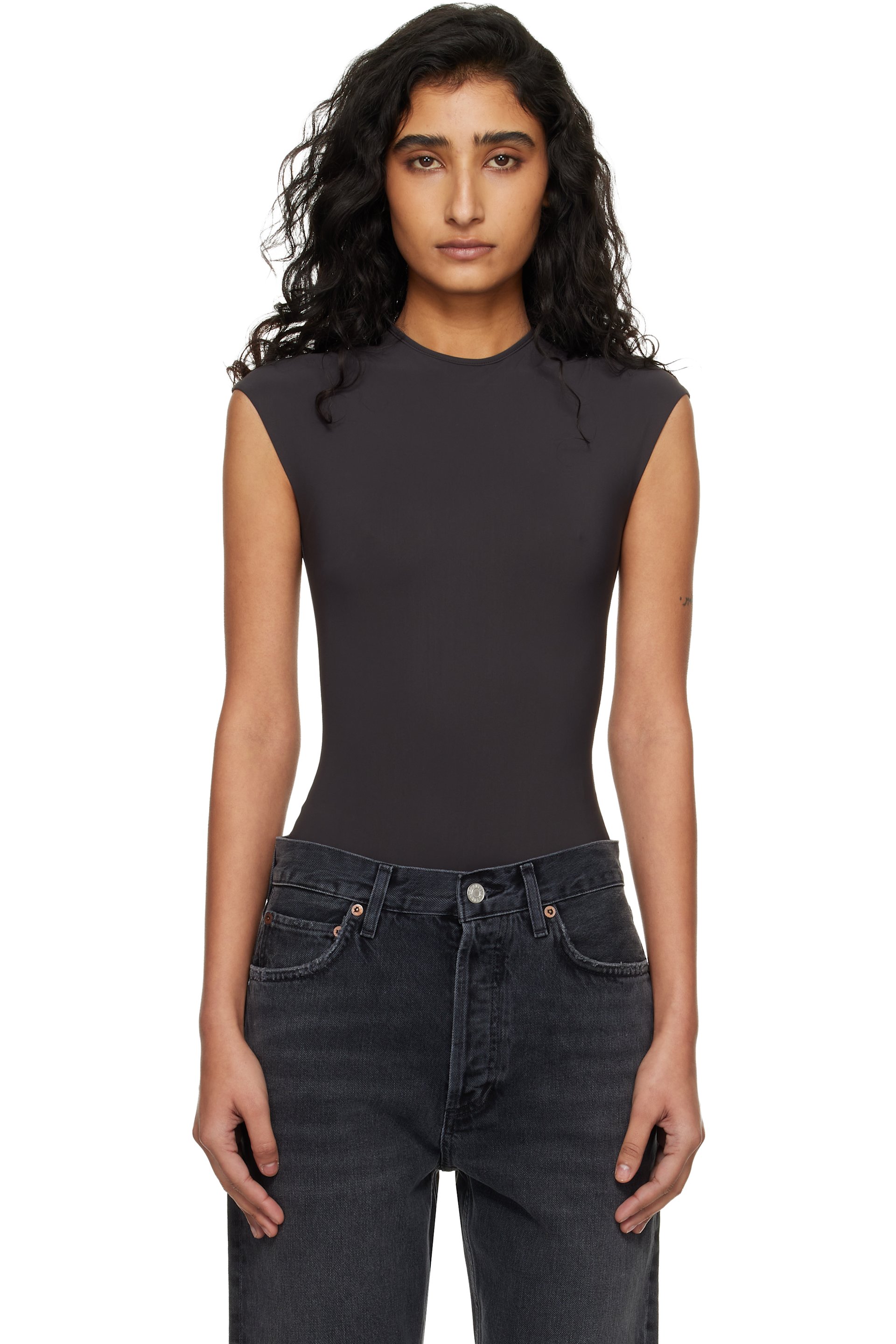 AGOLDE - Brown Agata Bodysuit