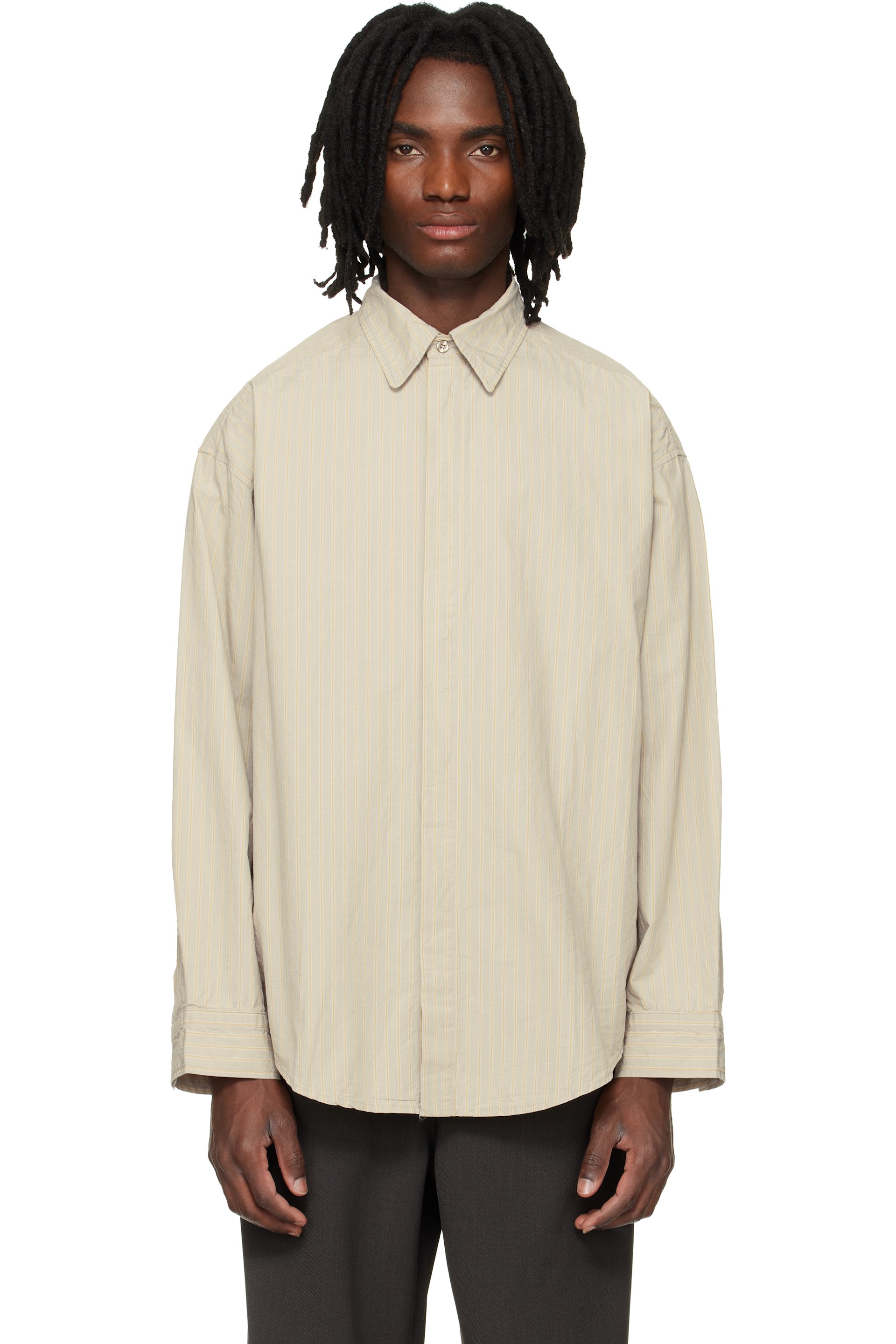 AGOLDE - Beige Roy Shirt