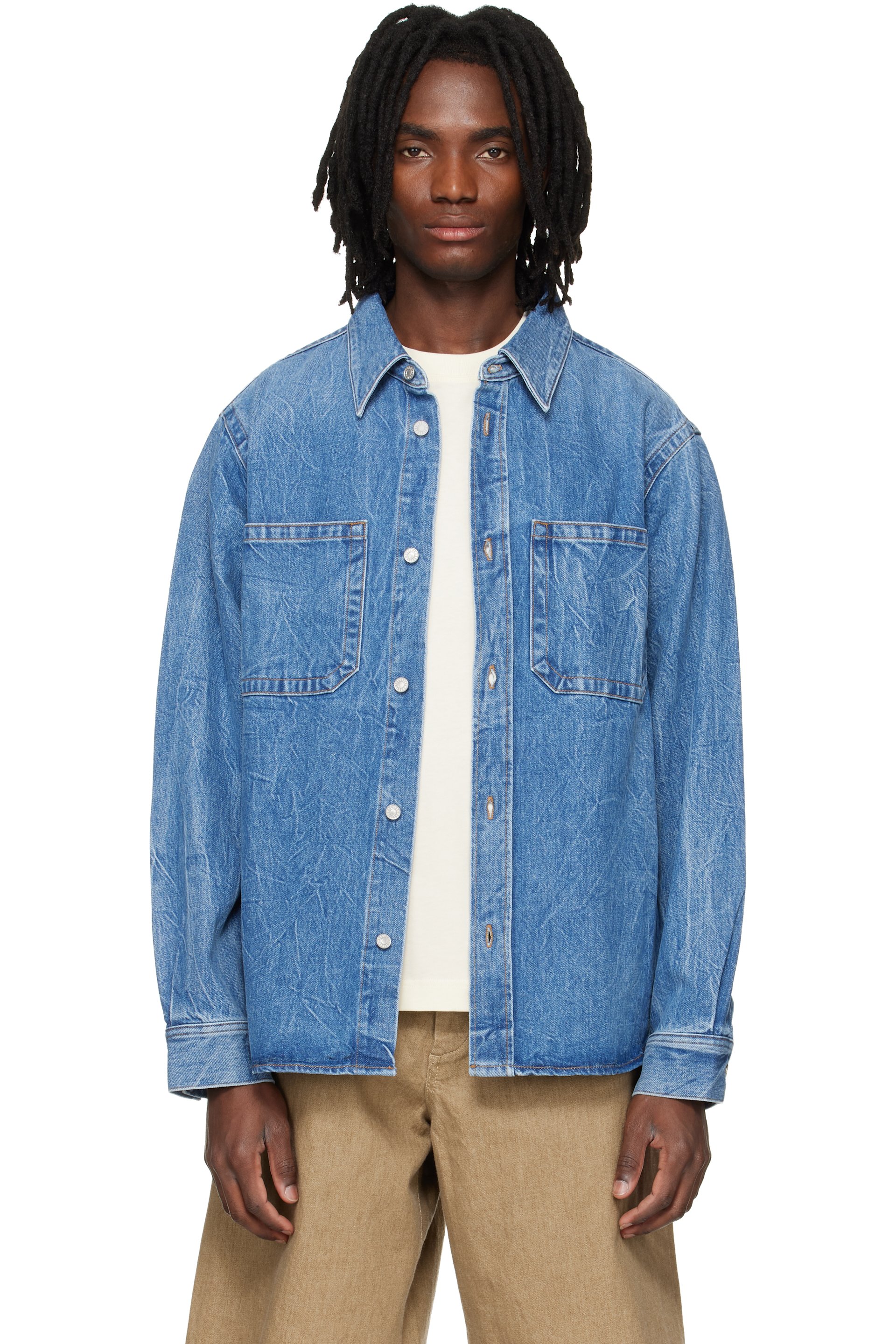 AGOLDE - Blue Craven Denim Shirt