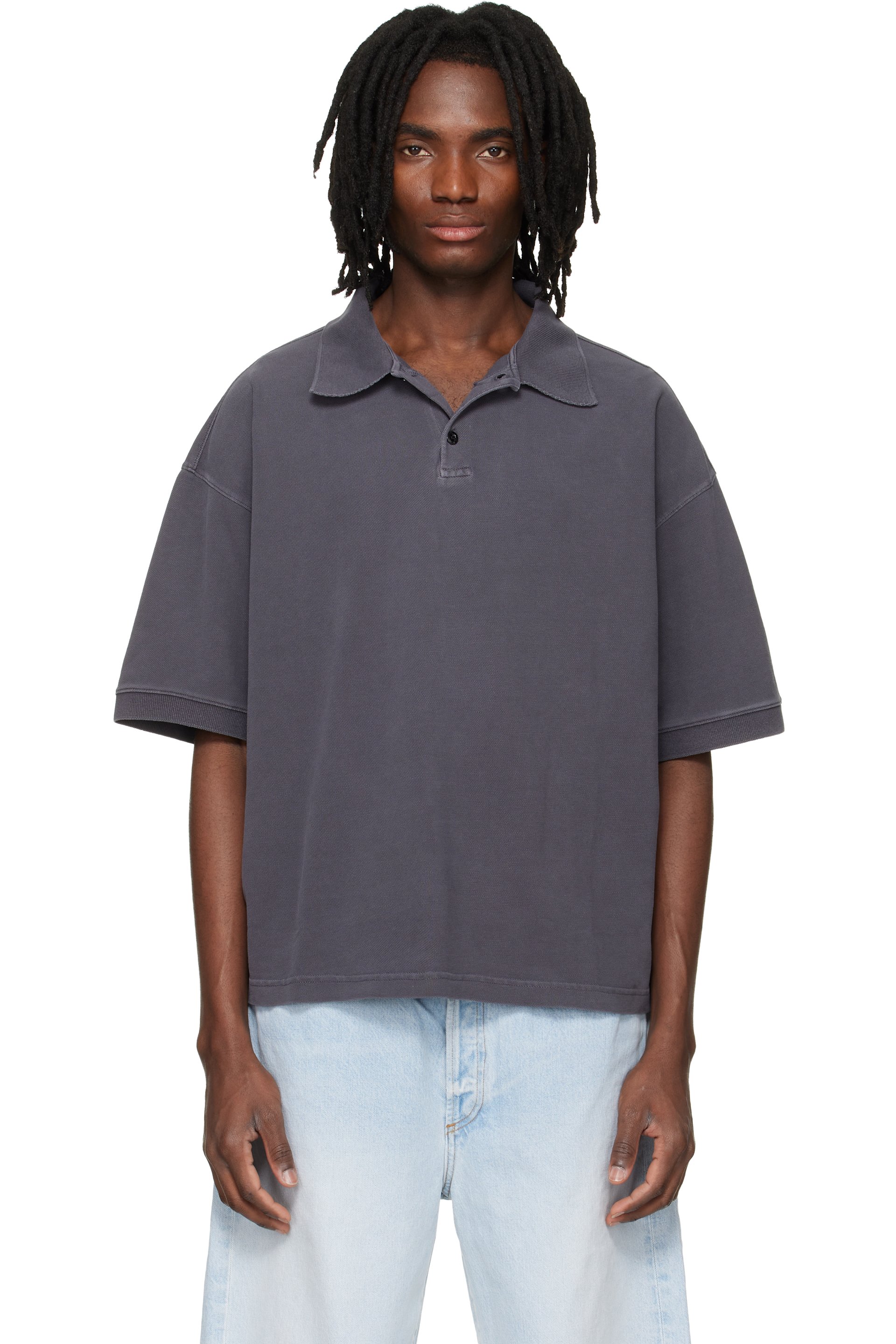 AGOLDE - Gray Curren Polo