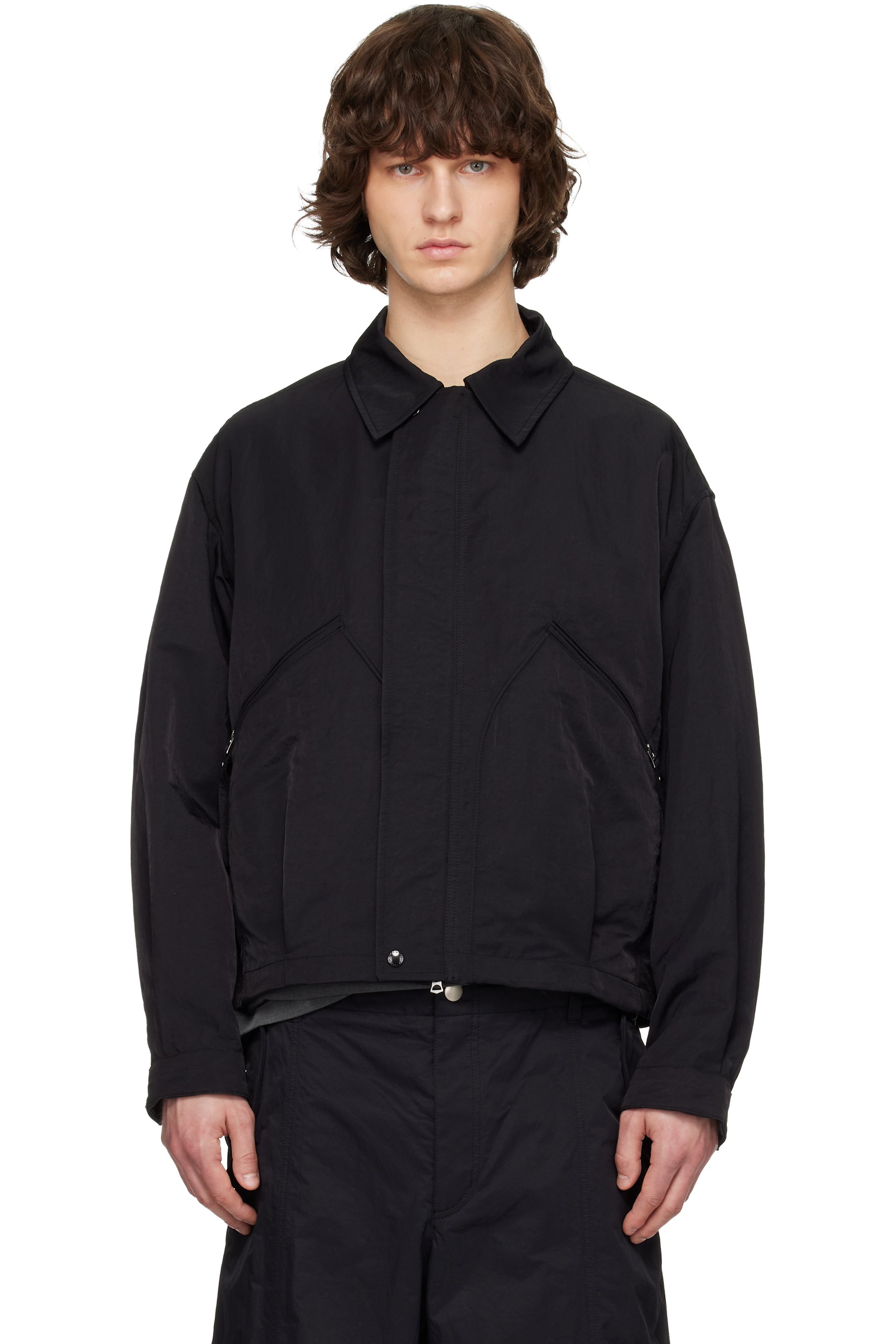 Solid Homme - 黑色 Nylon Military 夹克