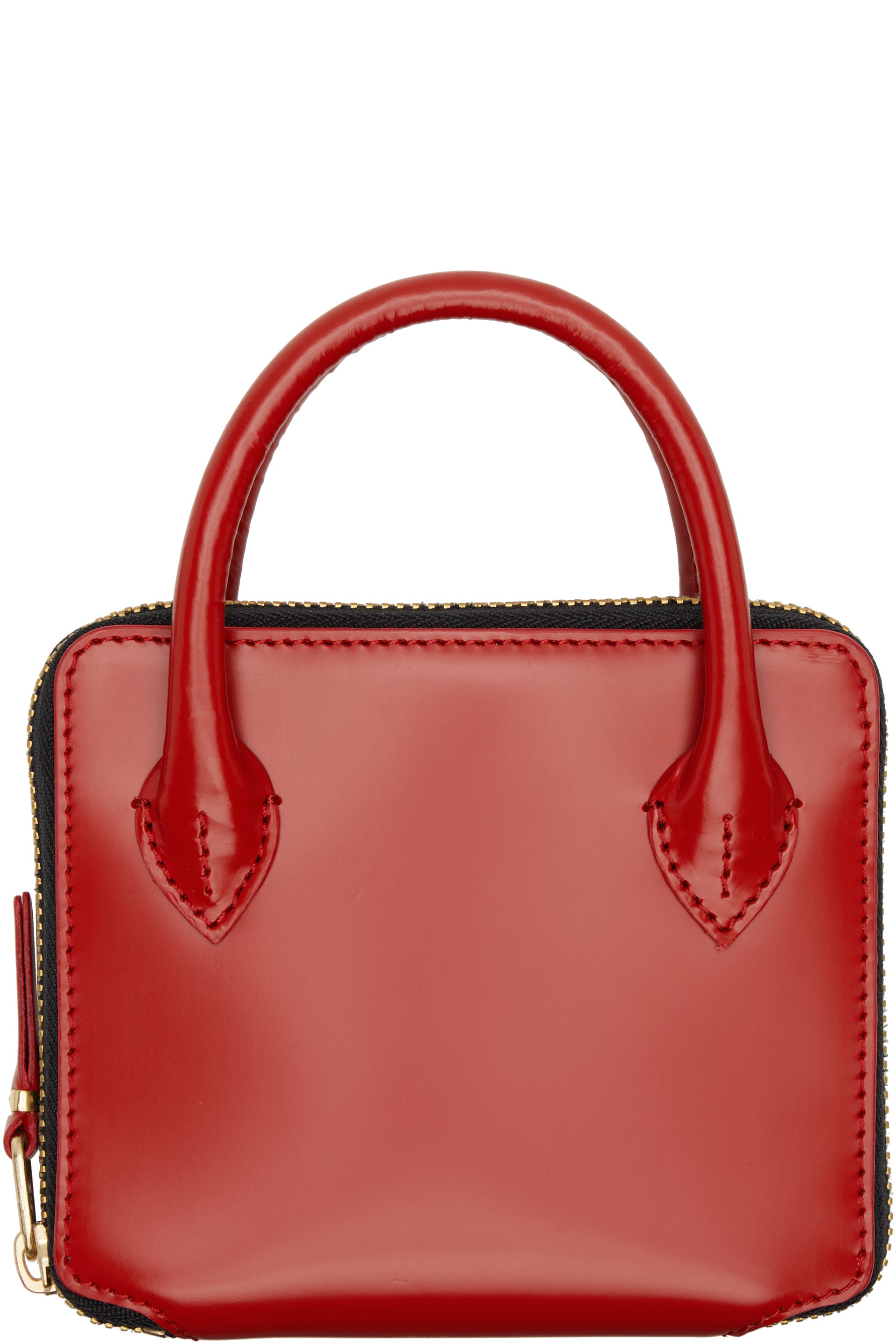 Comme des Garçons Wallets - 红色中号 Handles Zip 钱包