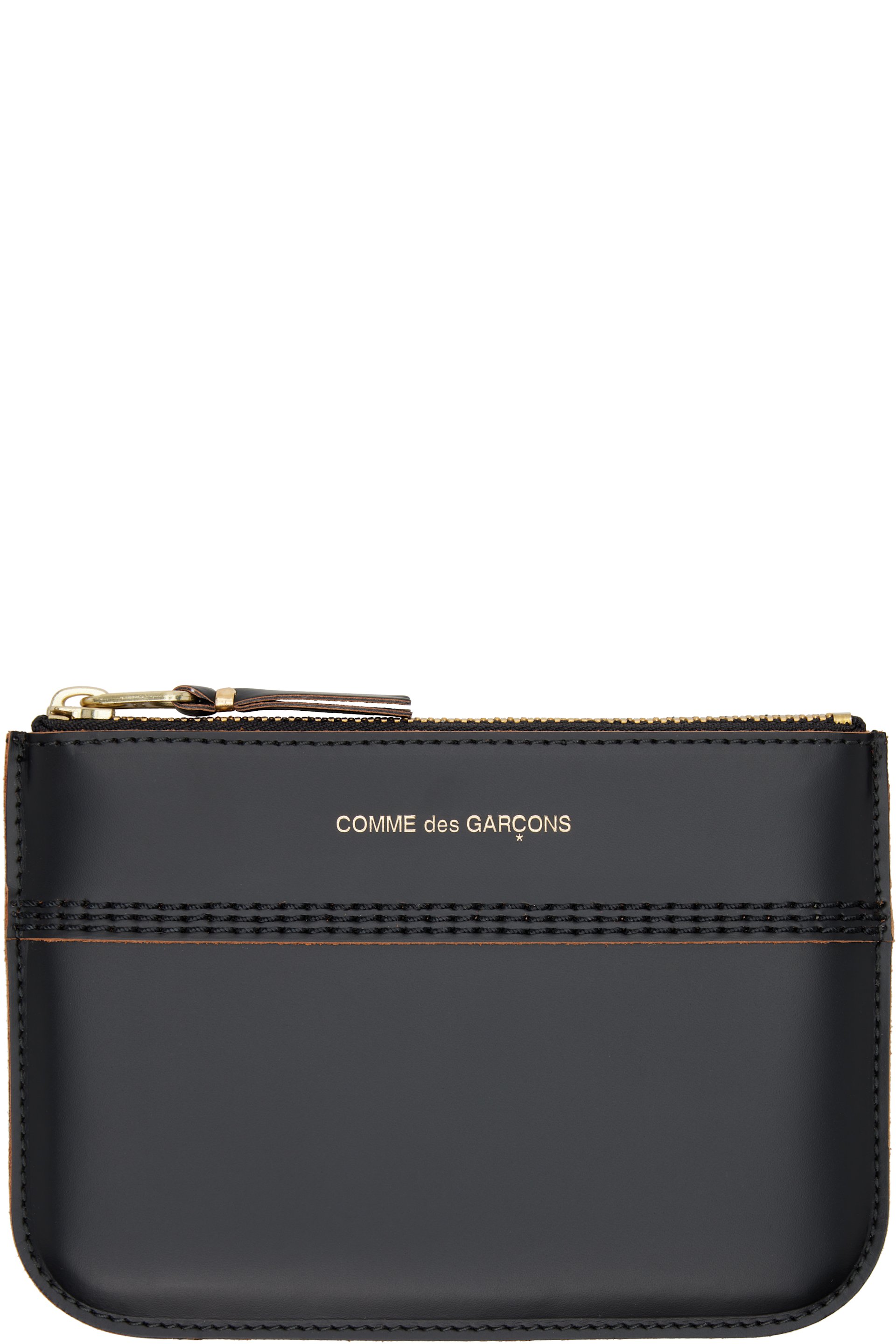 COMME des GARÇONS WALLETS - Black Triple Stitch Pouch