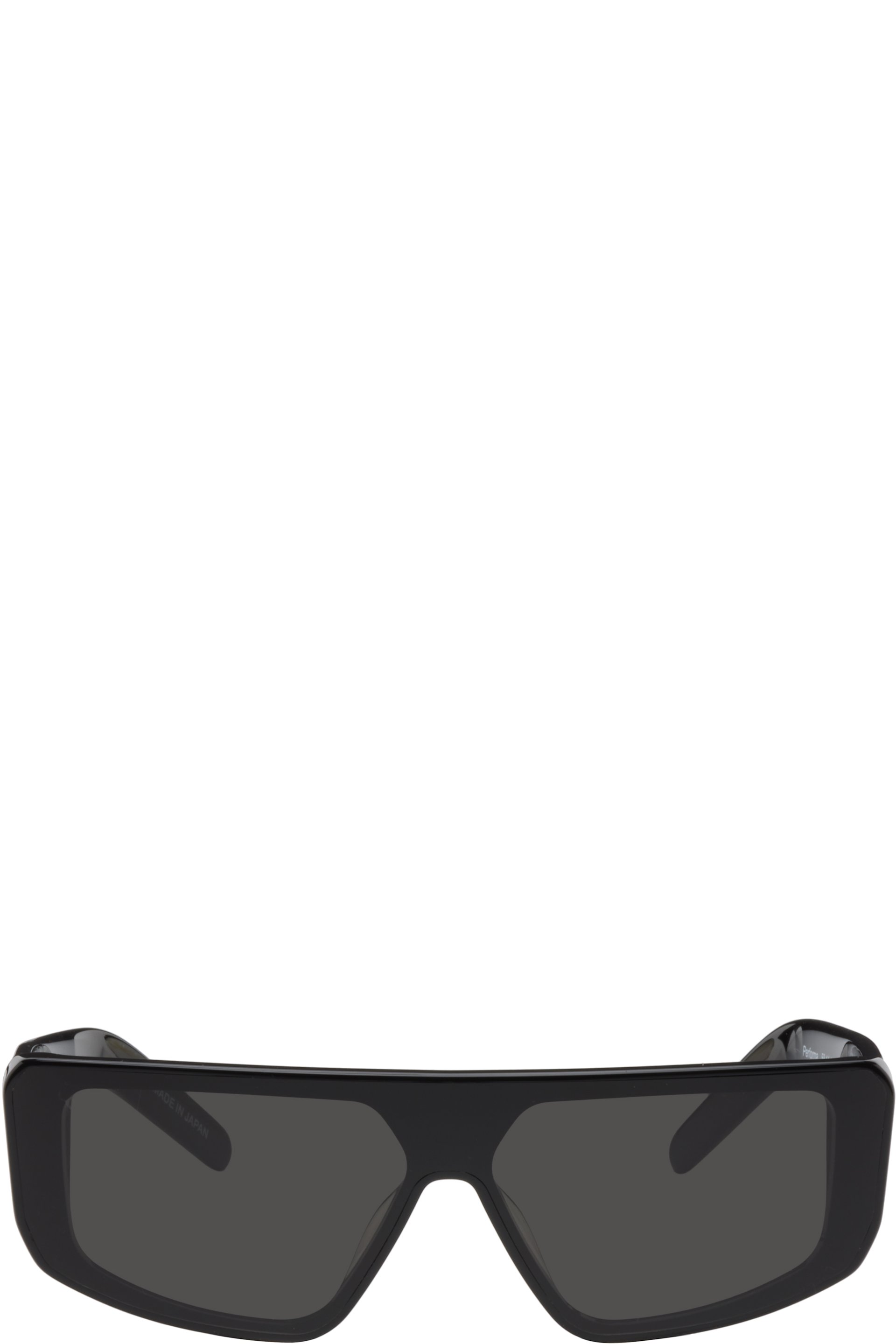 Rick Owens - Lunettes de soleil Performa noires - Temple