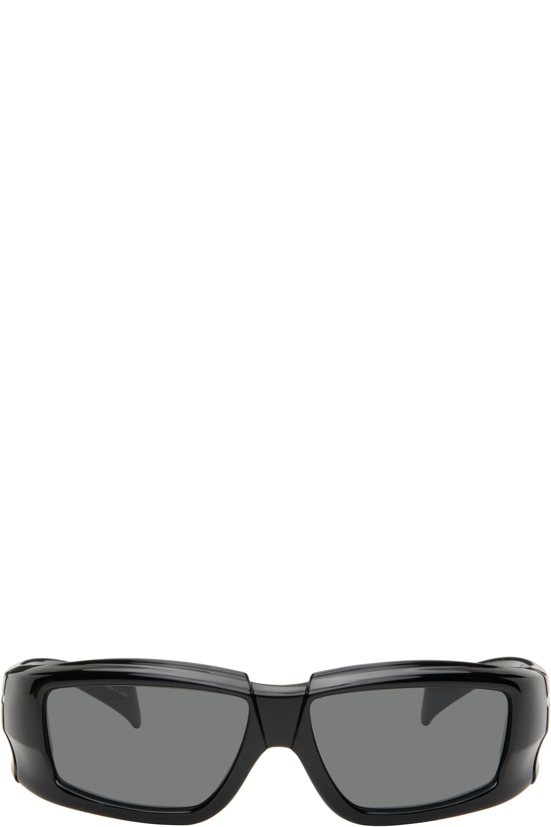 Rick Owens - Lunettes de soleil Rick noires - Temple