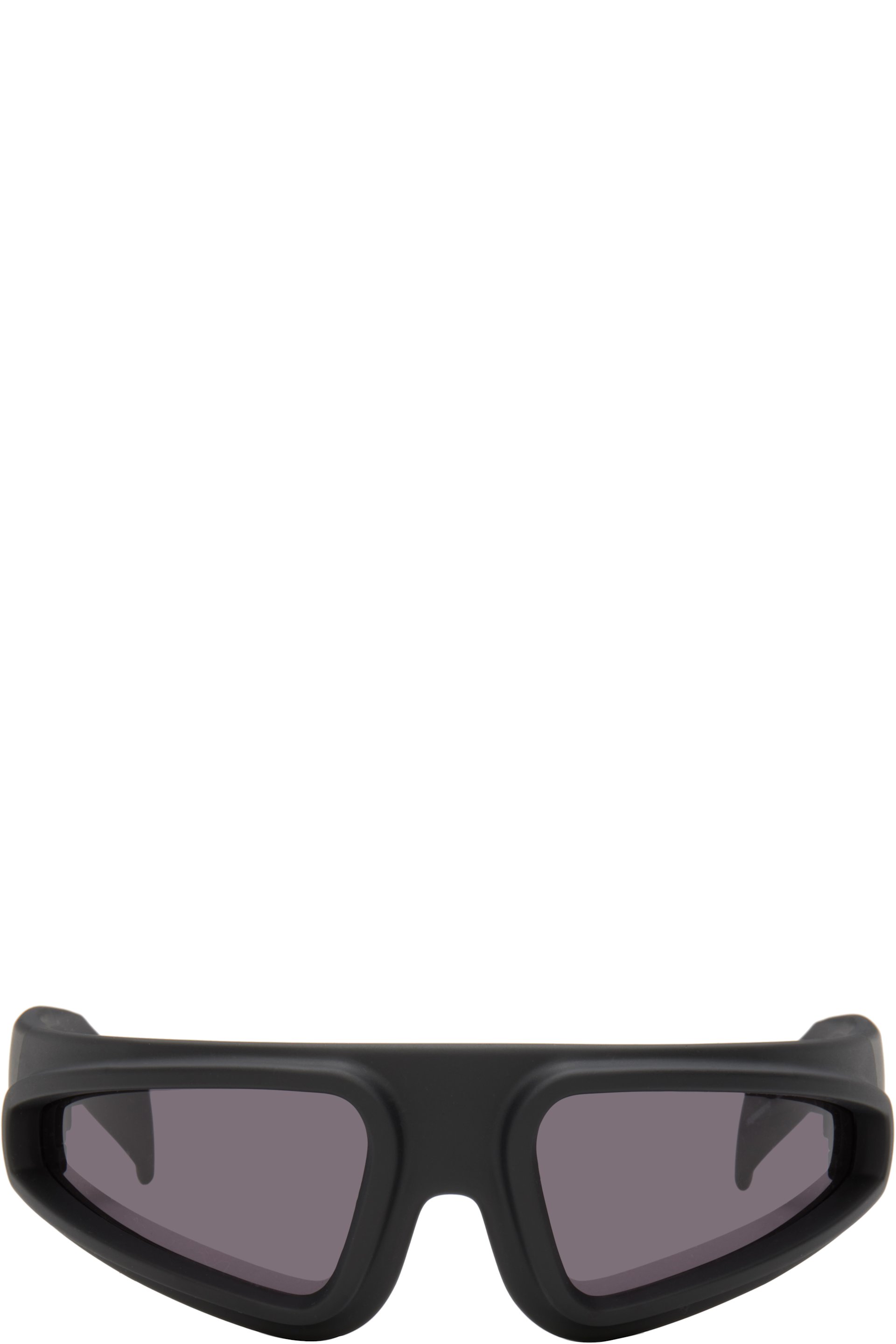 Rick Owens - Lunettes de soleil Ryder noires - Temple