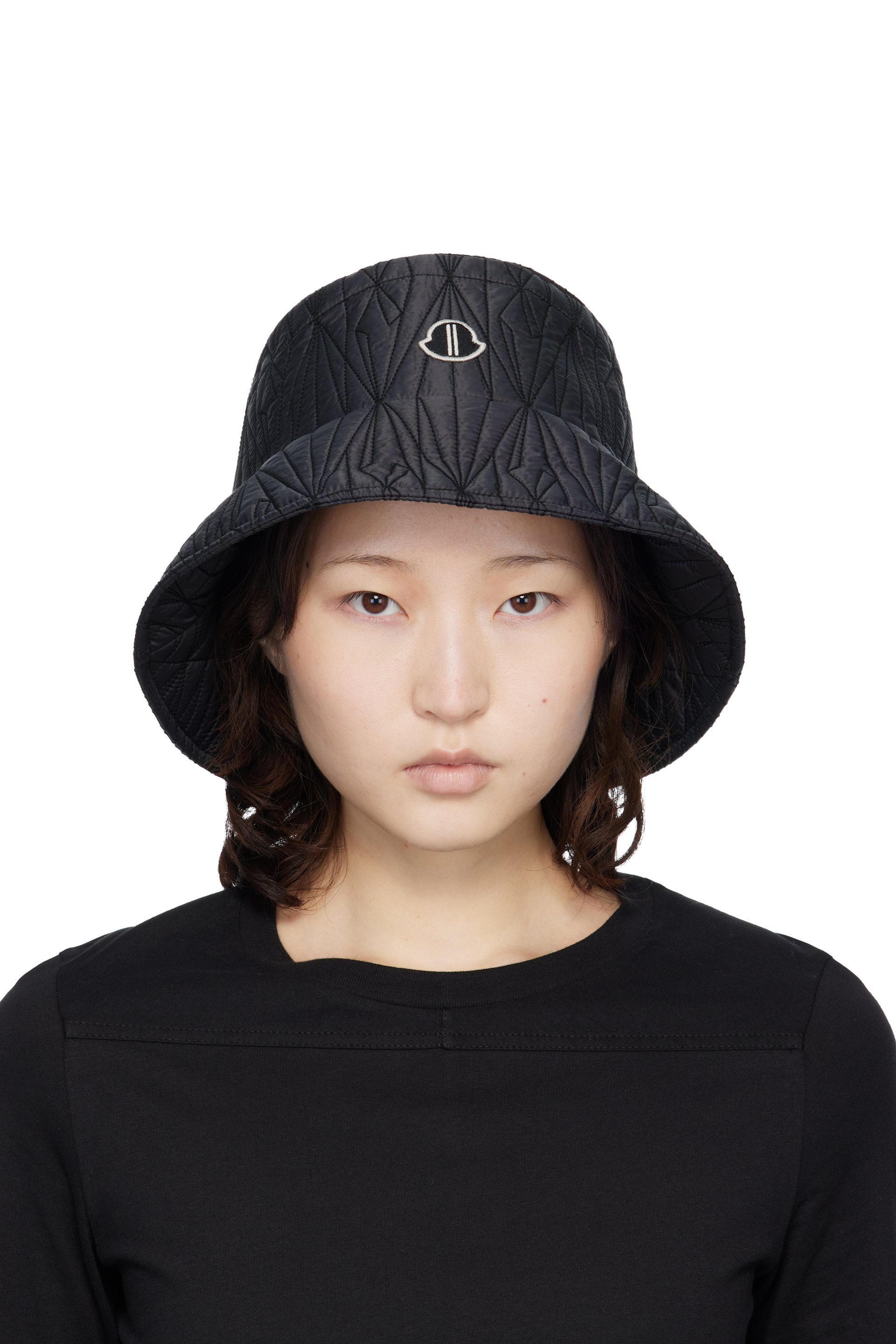 Rick Owens - Chapeau bob noir - Moncler + Rick Owens