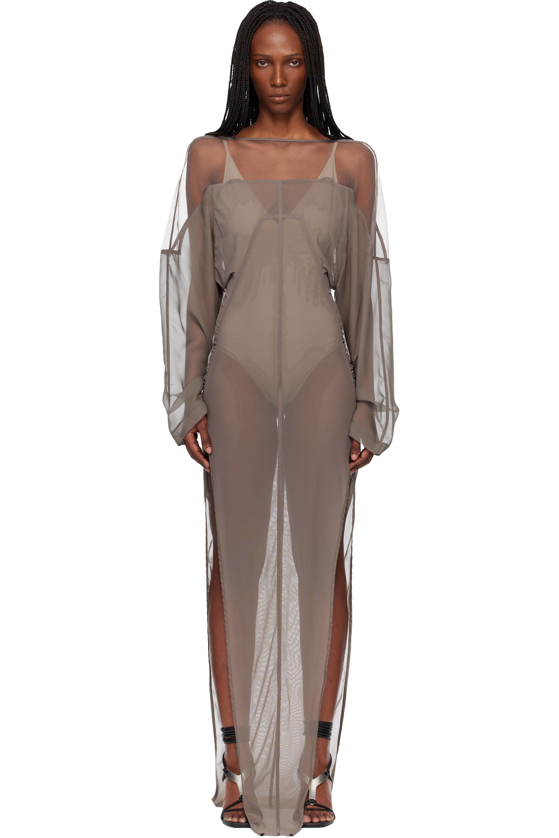 Rick Owens - Robe longue grise - Temple