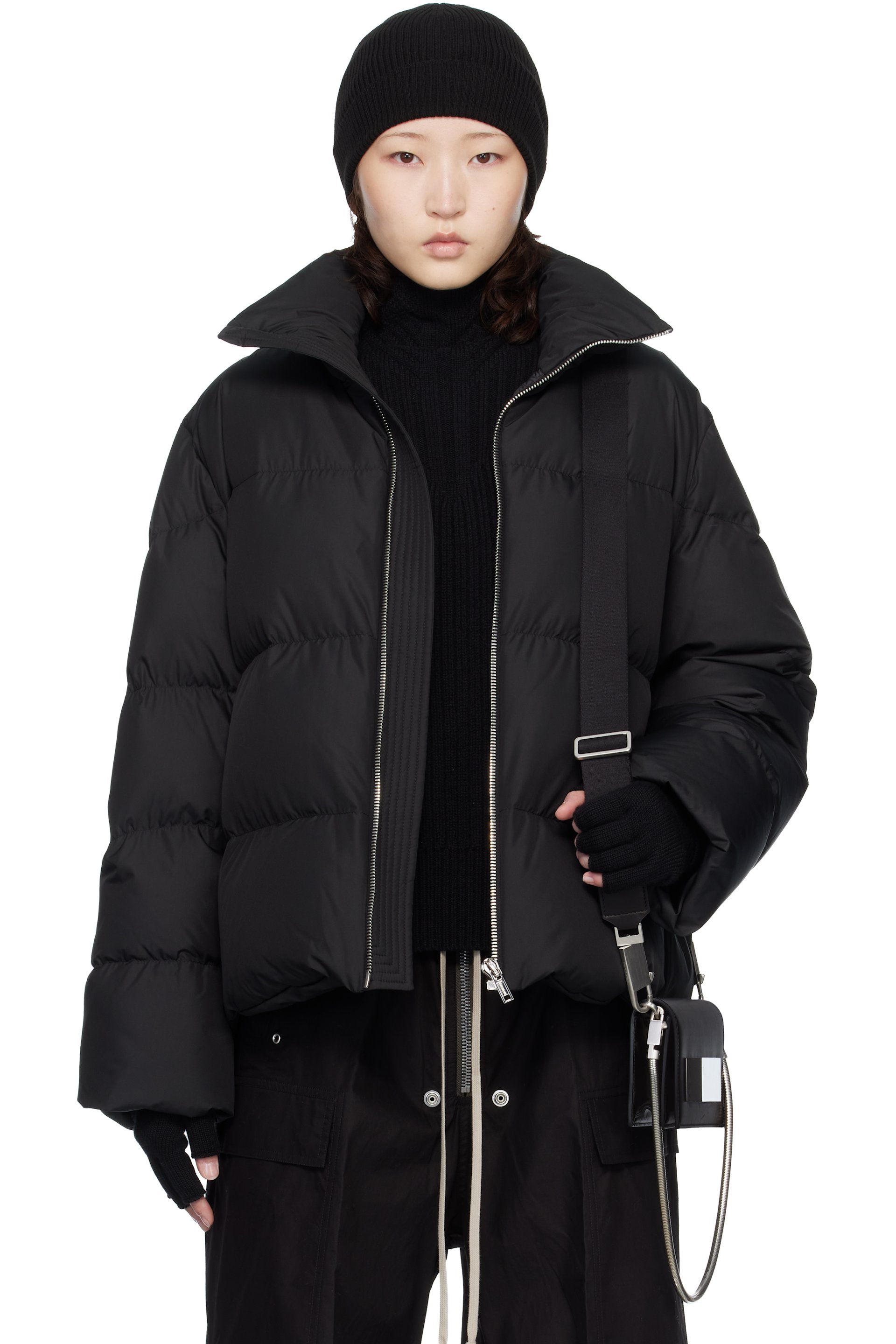 Rick Owens - Moncler + Rick Owens Black Cyclopic Down Jacket