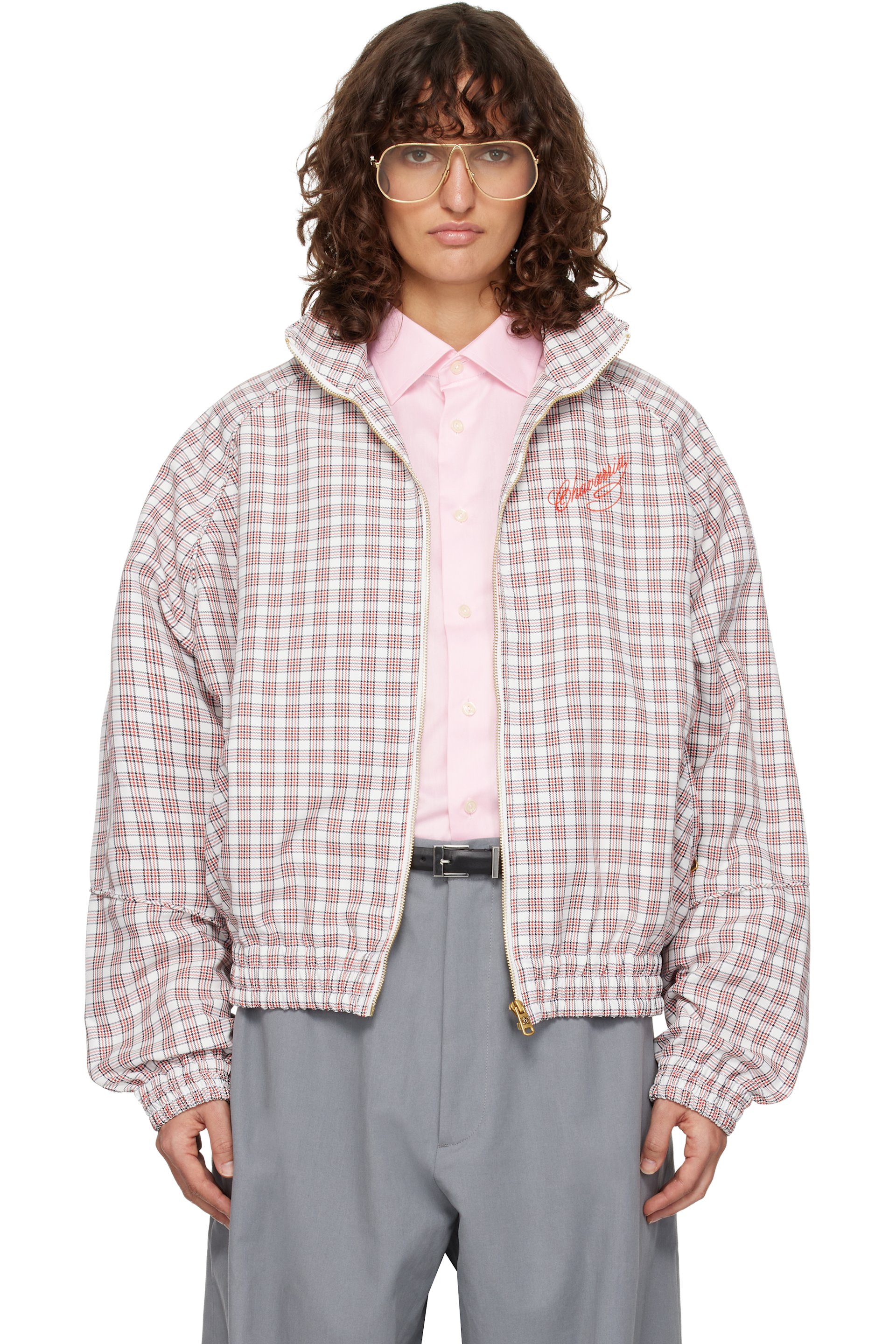 WILLY CHAVARRIA - White & Red Ruff Rider Track Jacket