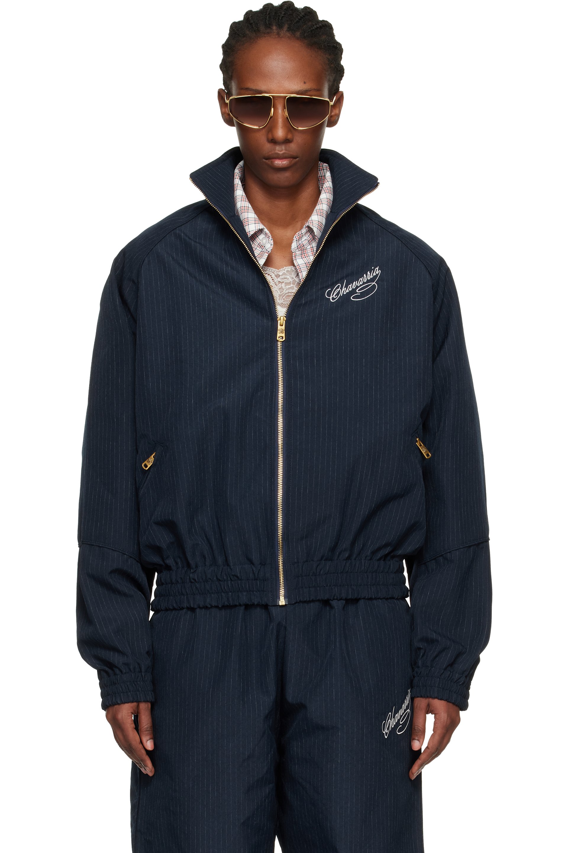 WILLY CHAVARRIA - Navy Ruff Rider Track Jacket