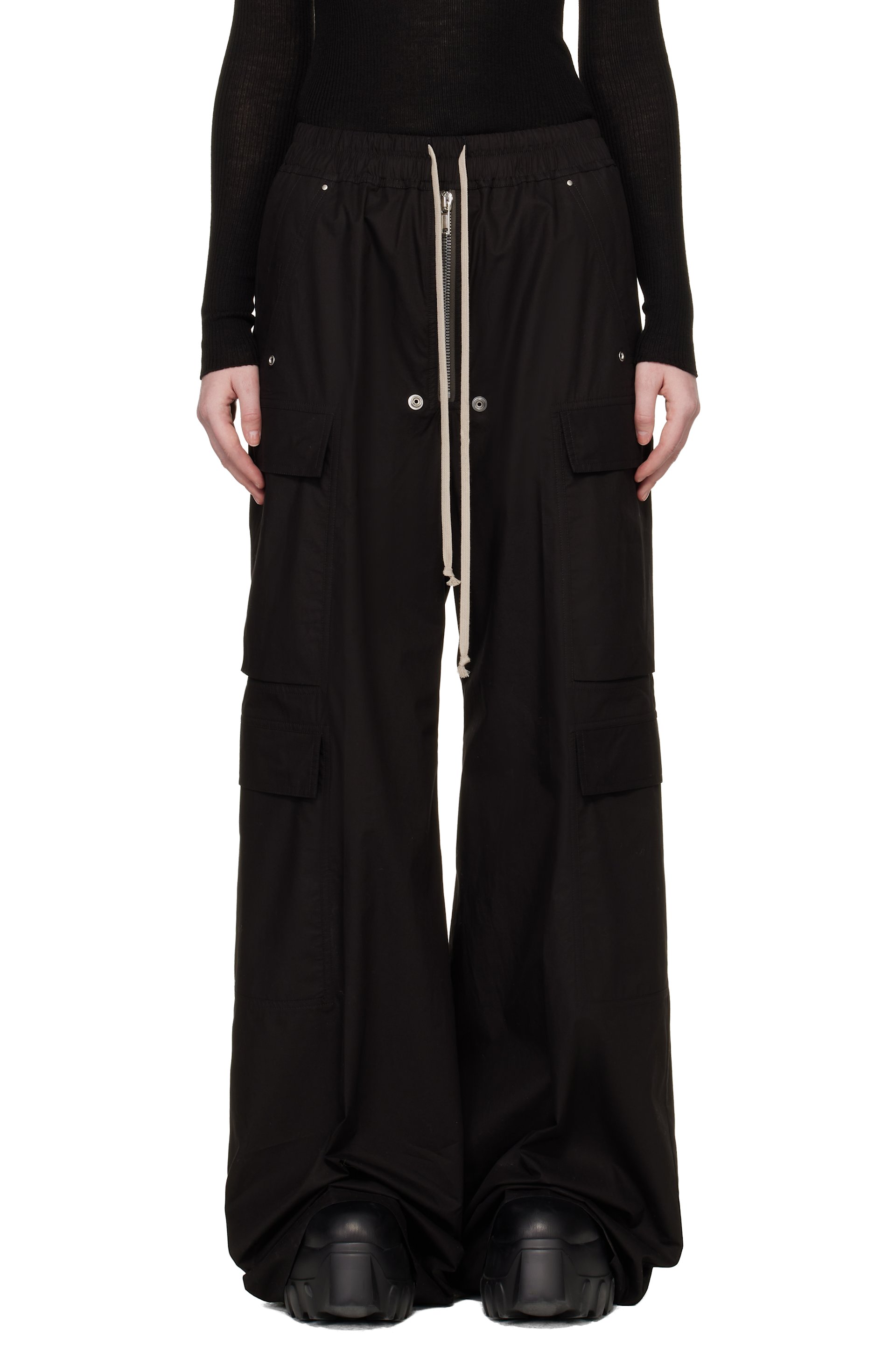 Rick Owens - Black Temple Cargobelas Cargo Pants