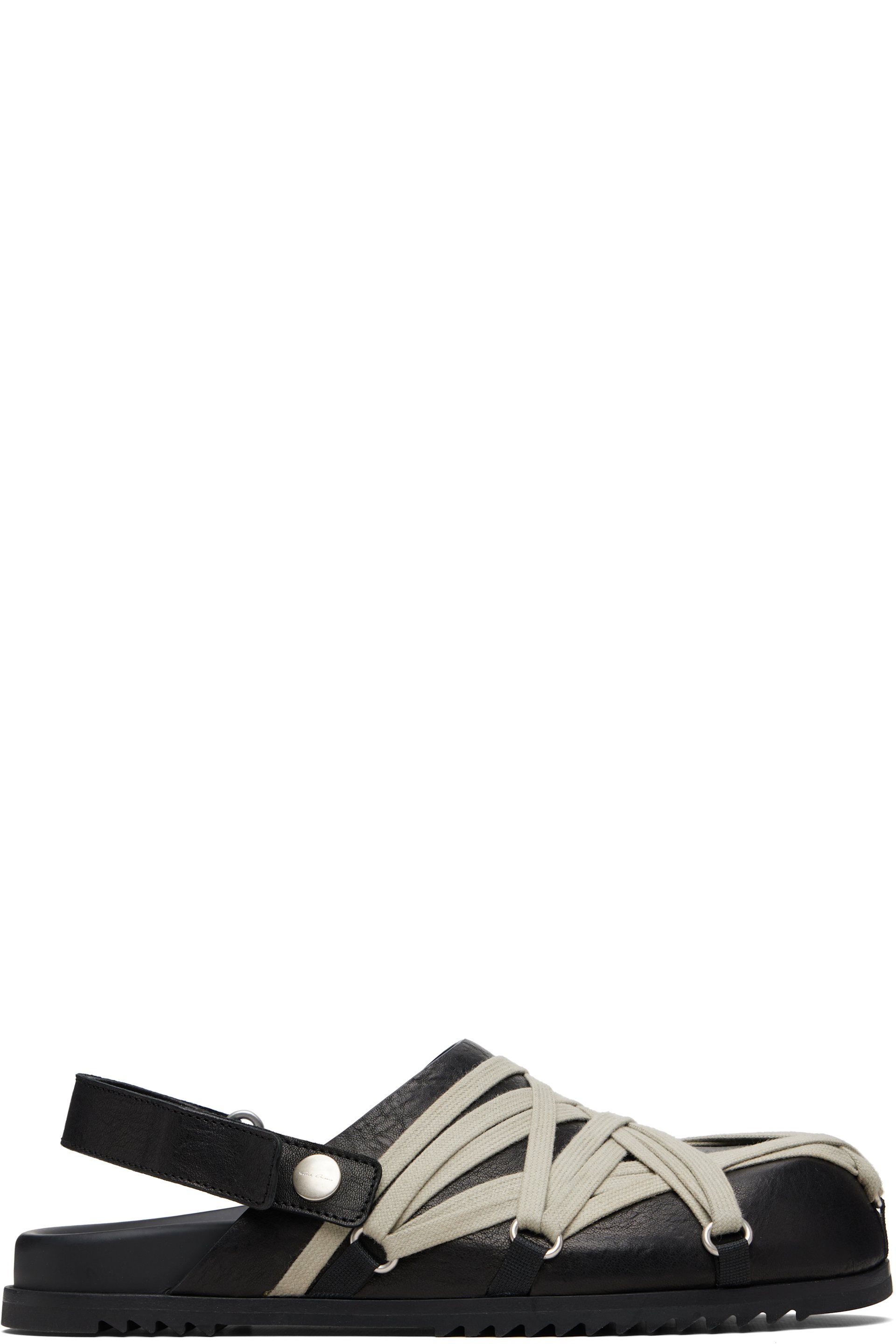 Rick Owens - ブラック Temple Megalace Mule Granola クロッグ