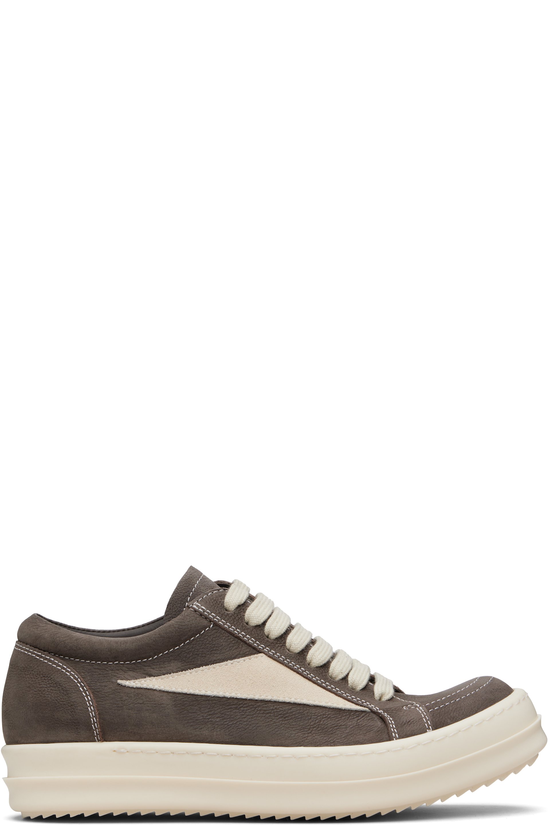 Rick Owens - Baskets rétro grises - Temple