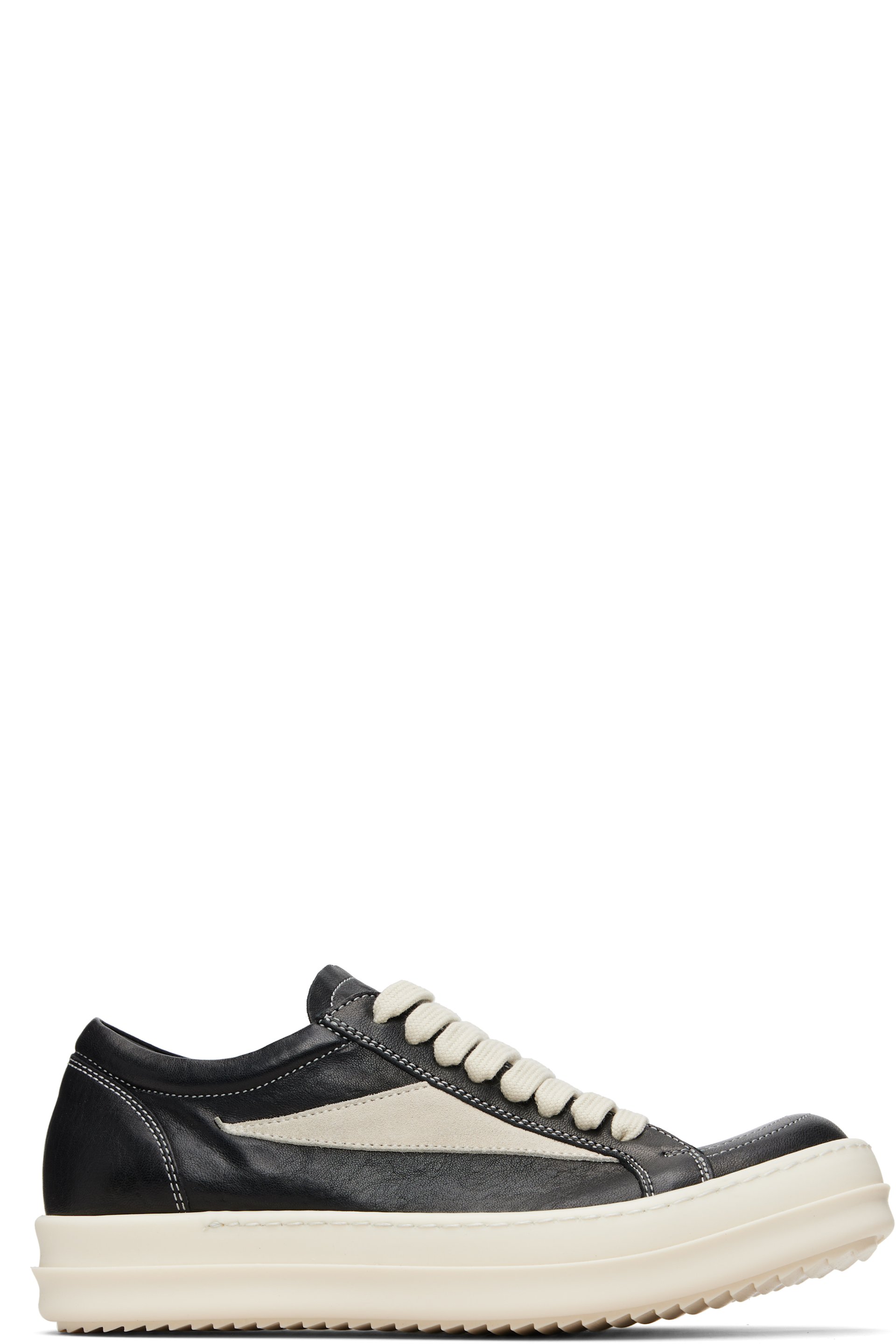 Rick Owens - Baskets rétro noires - Temple