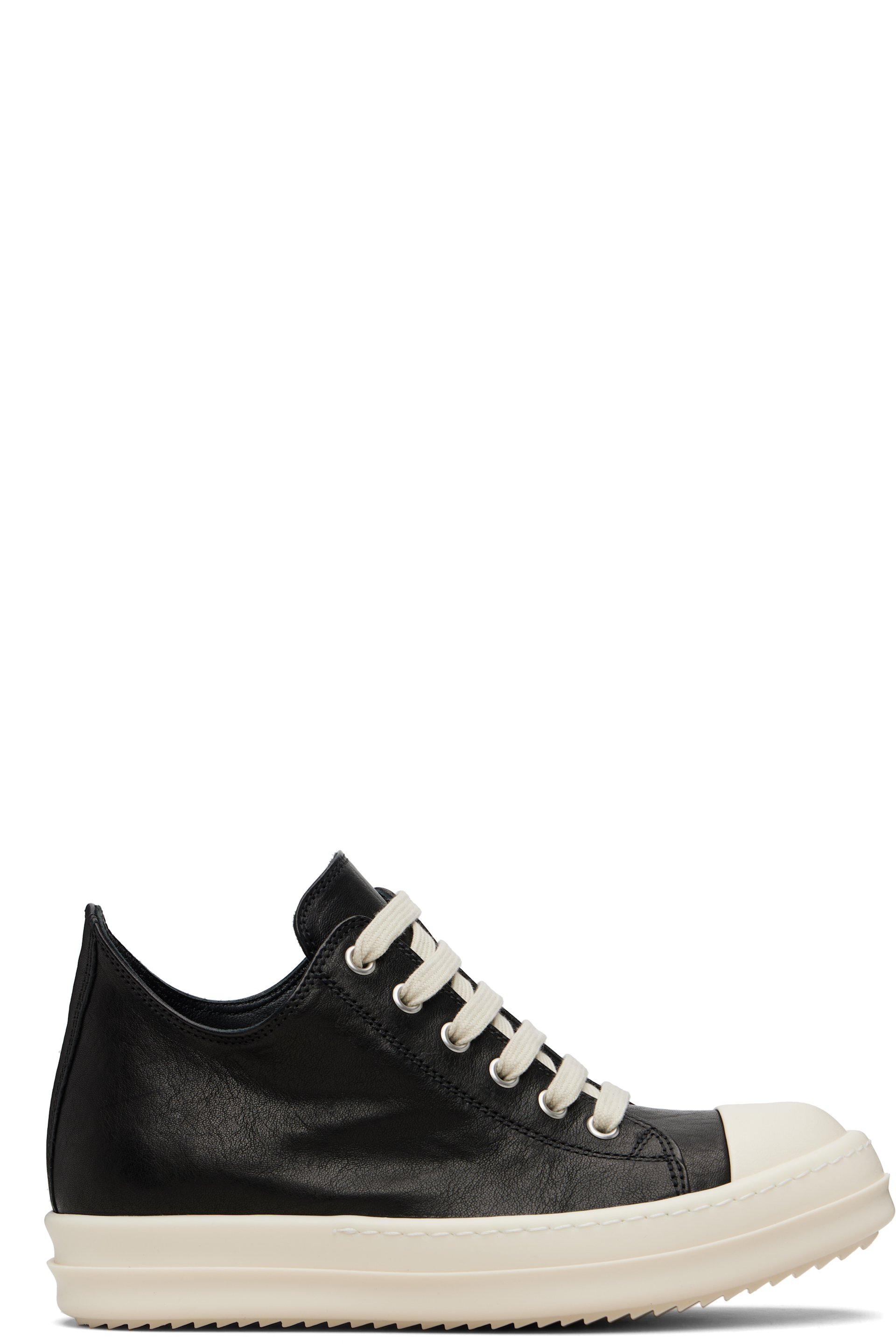 Rick Owens - Baskets basses noires - Temple