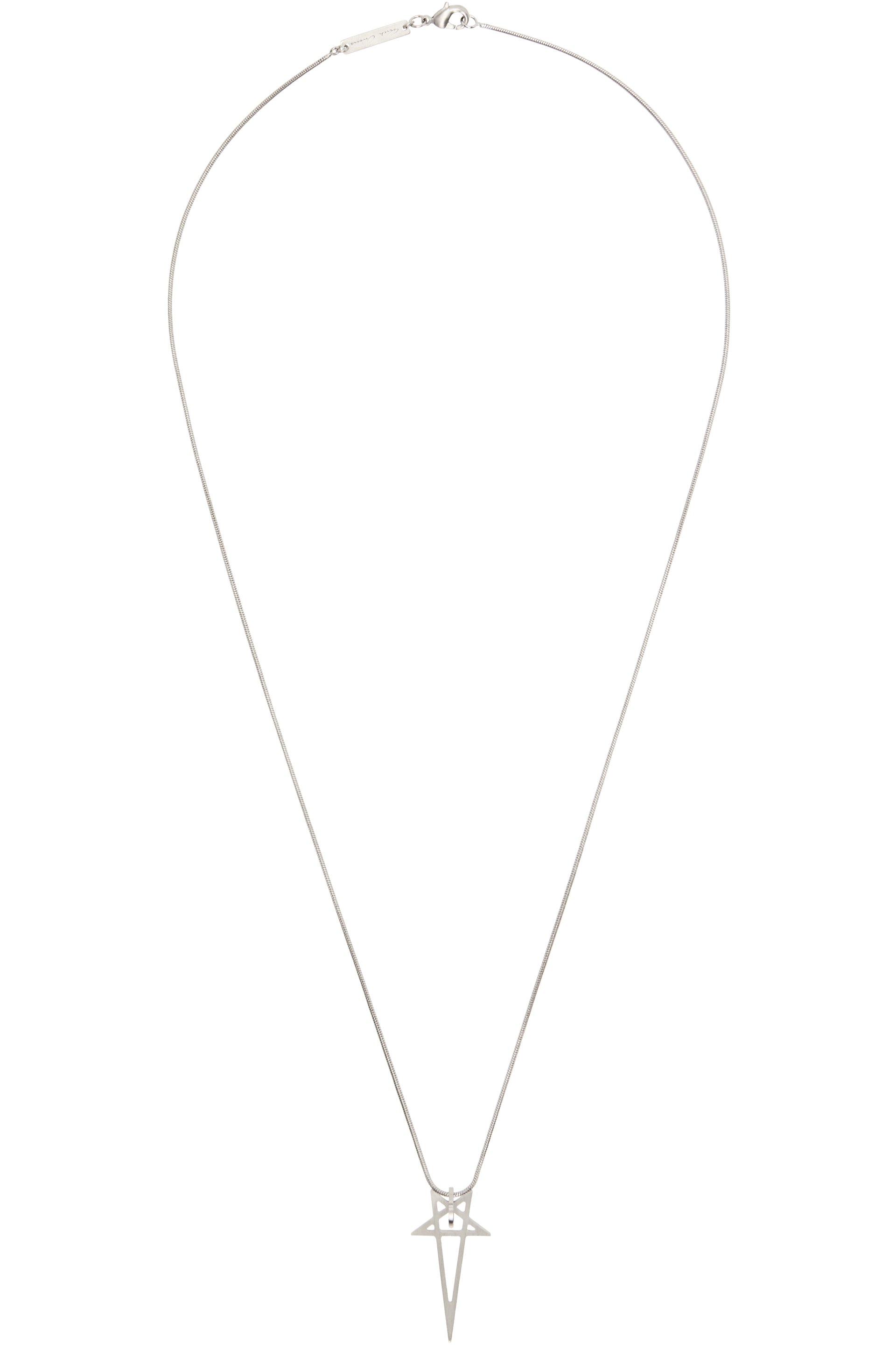 Rick Owens: Pentagram チャームネックレス | SSENSE 日本
