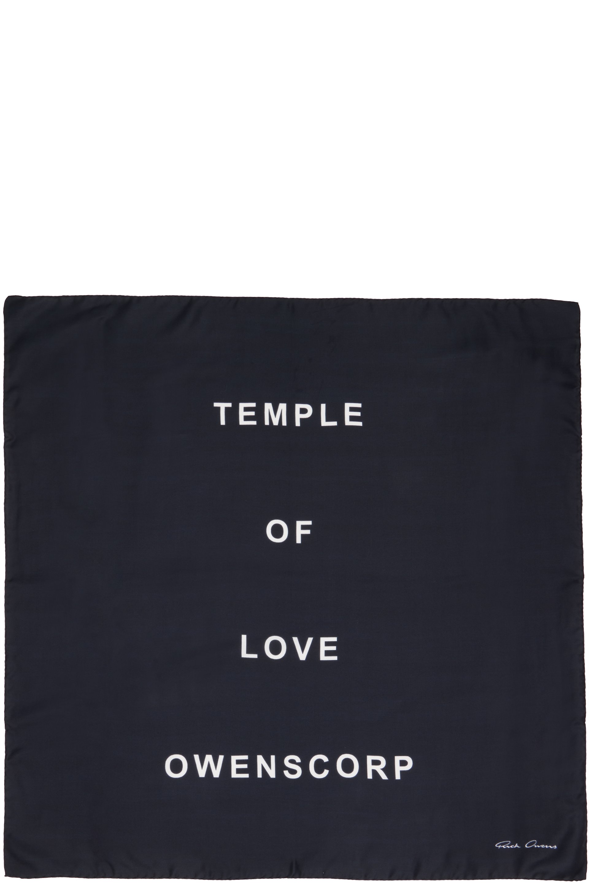 Rick Owens - ブラック Temple Printed スカーフ
