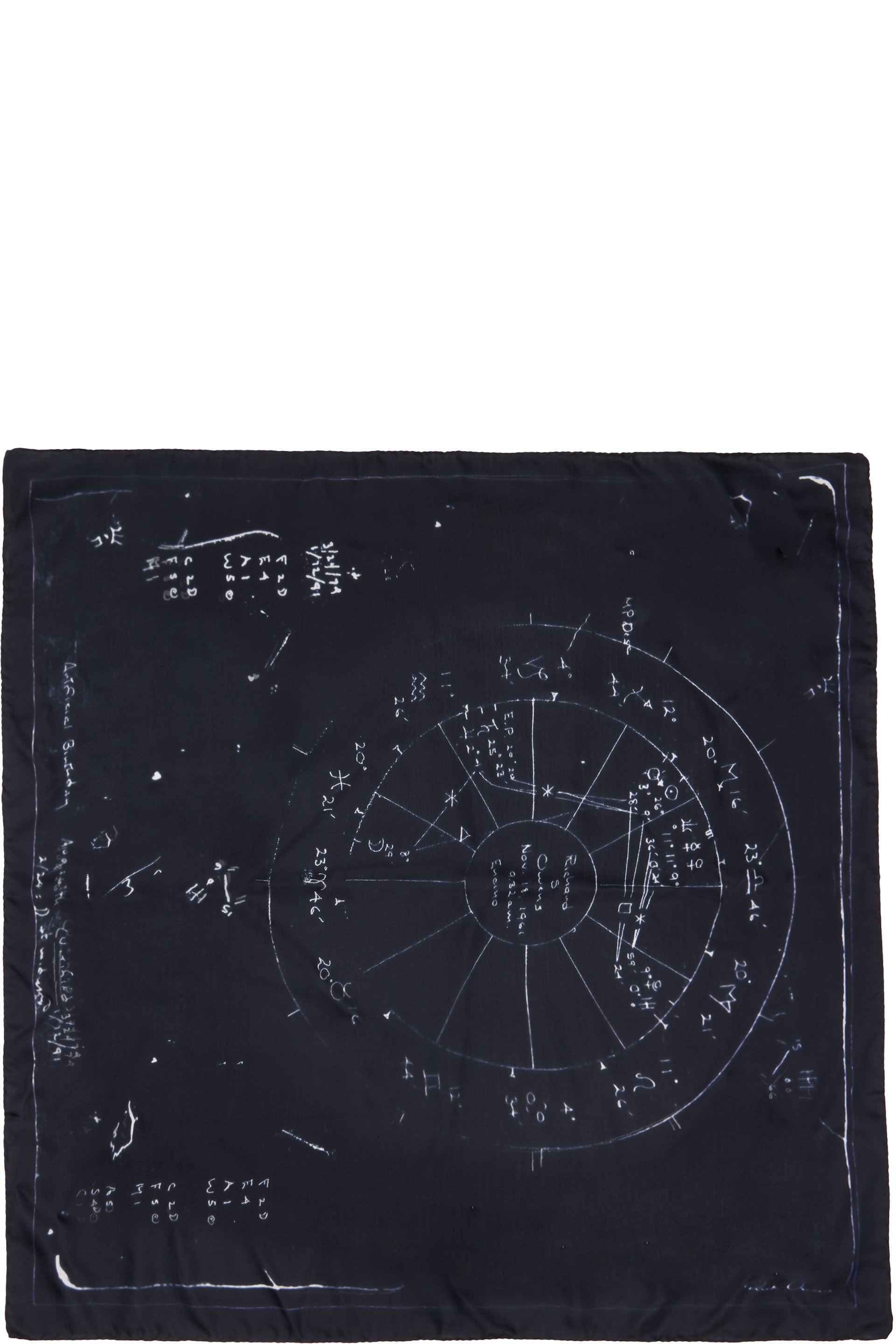 Rick Owens - ブラック Temple Printed Astro スカーフ