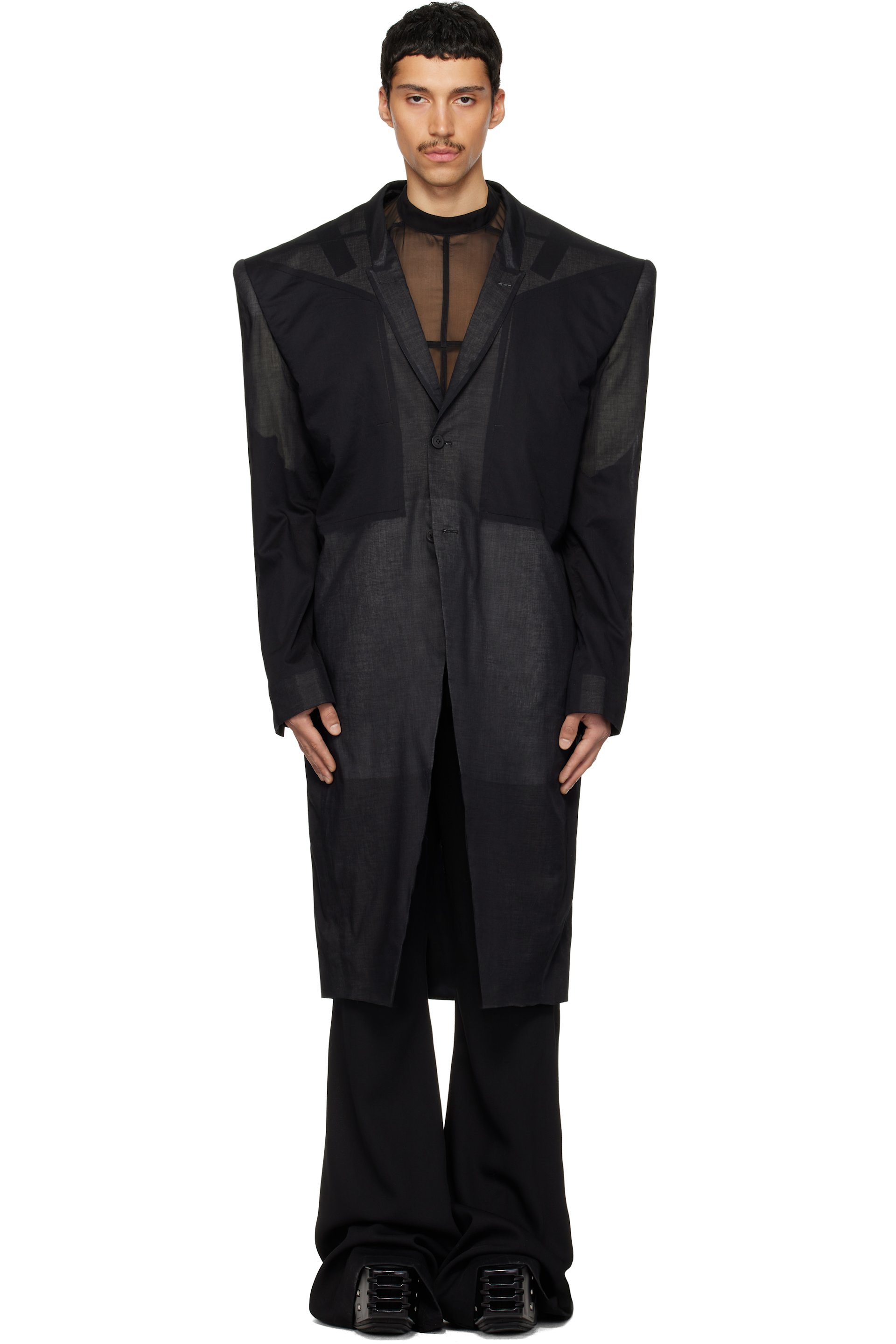 Rick Owens - Black Temple Rick's Tatlin Coat