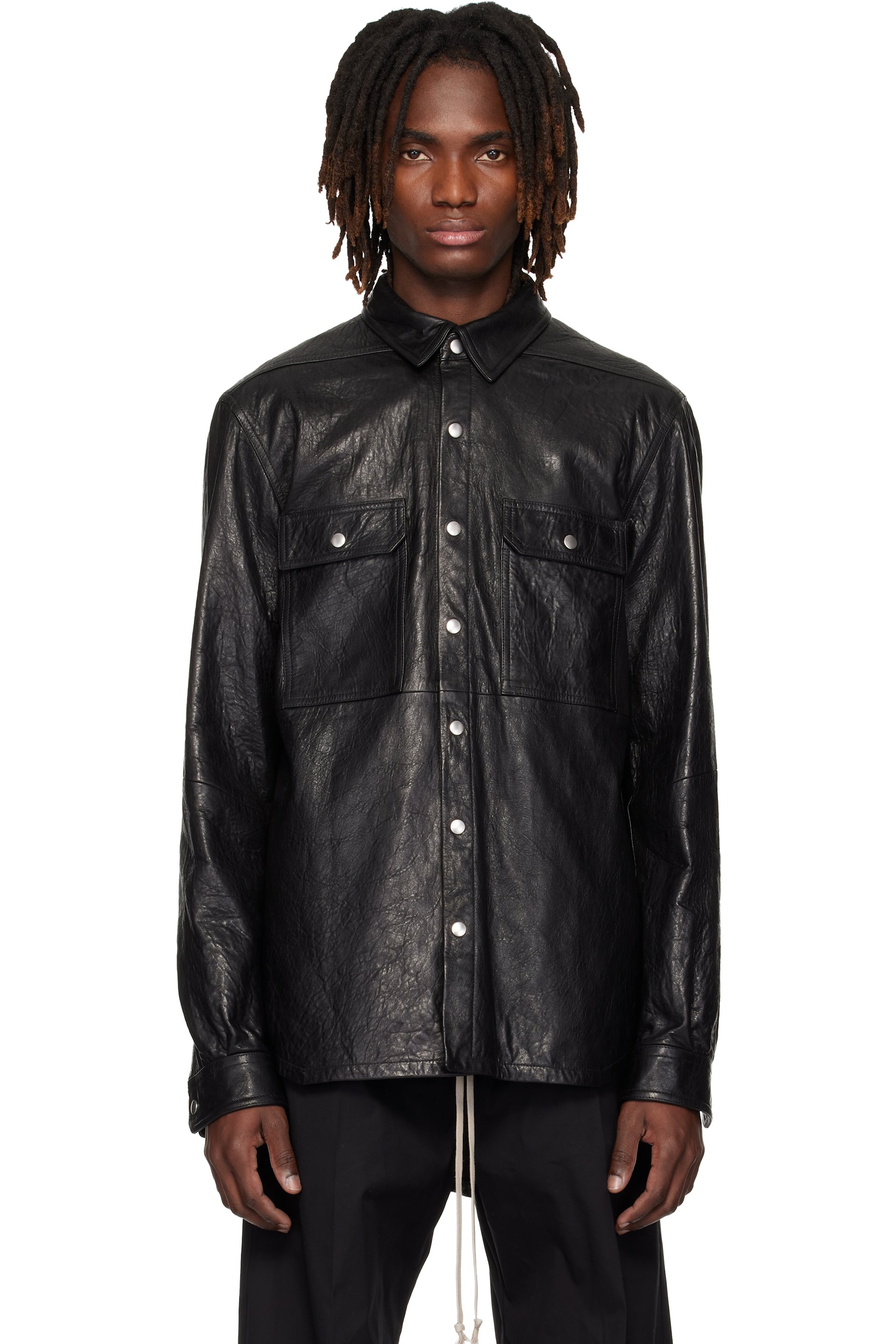 Rick Owens Leather Jackets for Men | SSENSE Japan