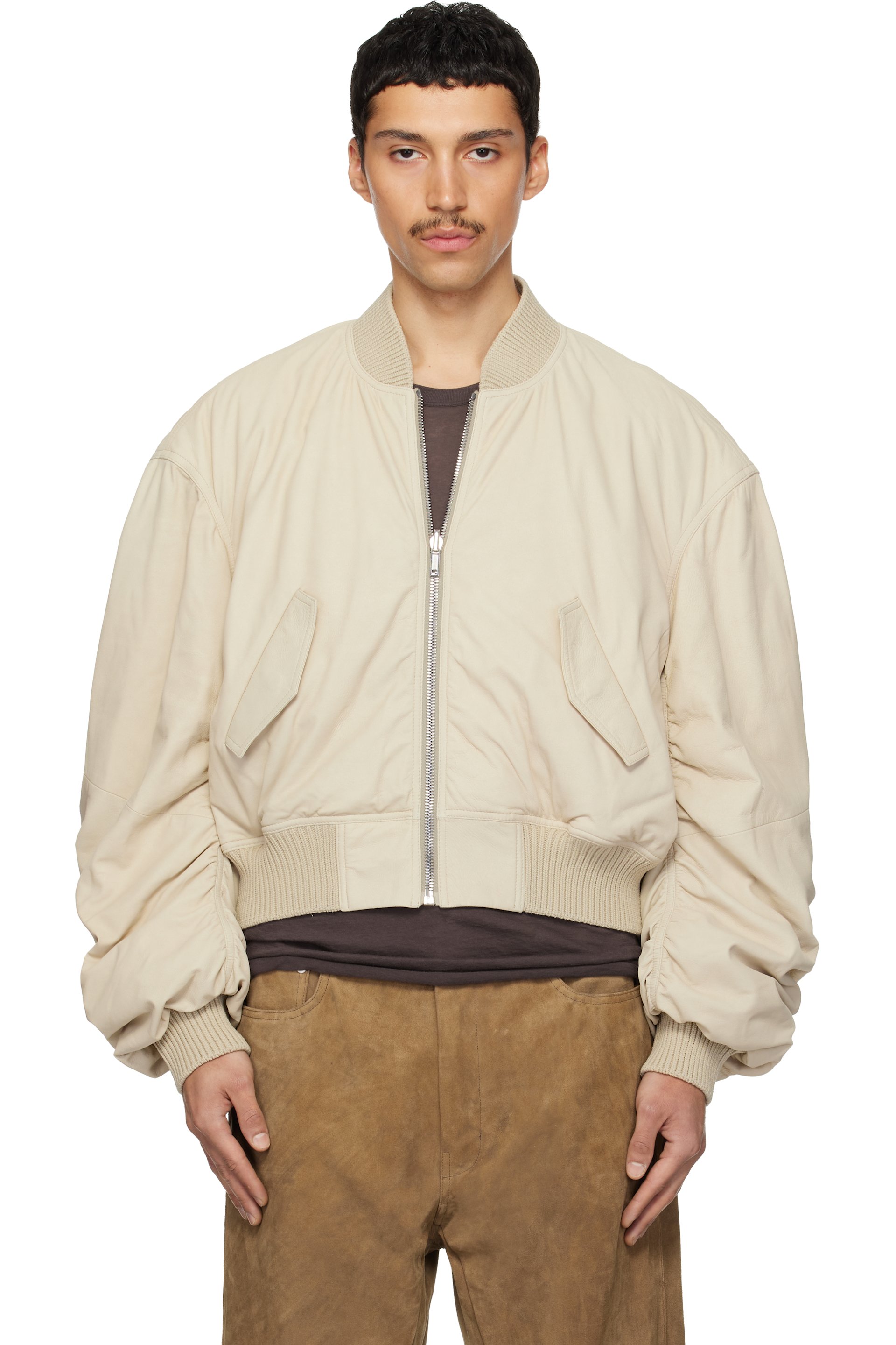 メンズ用 Rick Owens レザー ジャケット | SSENSE 日本