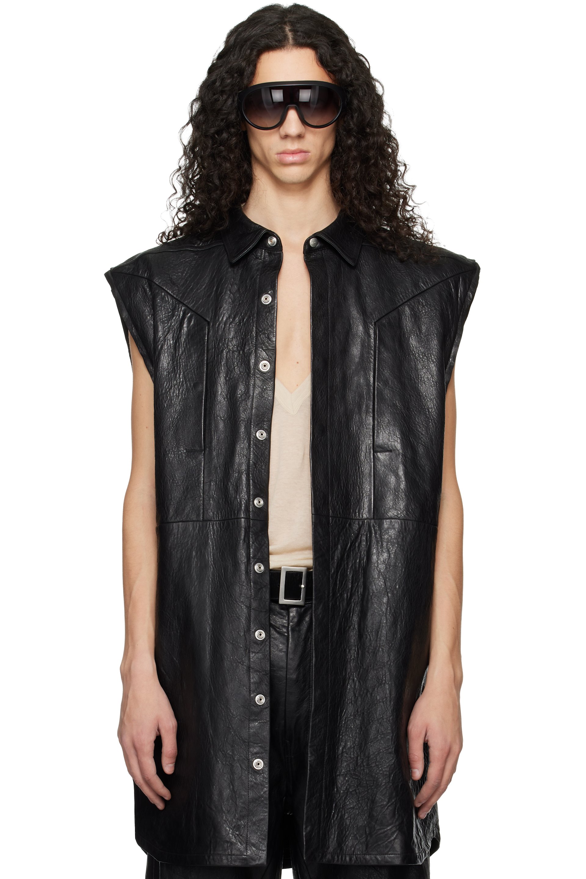 メンズ用 Rick Owens レザー ジャケット | SSENSE 日本
